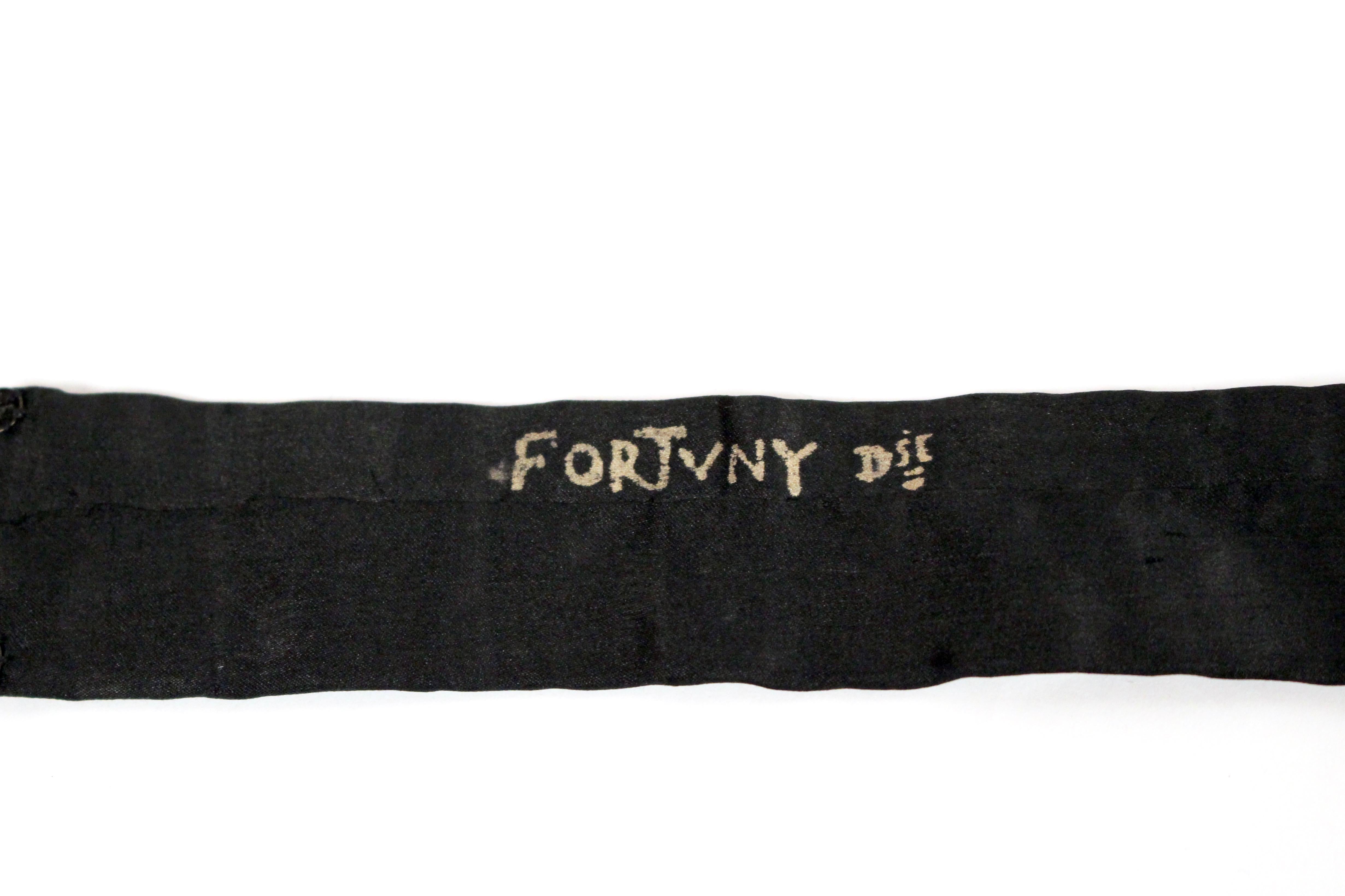 1930's MARIANO FORTUNY black silk pleated Delphos gown 3