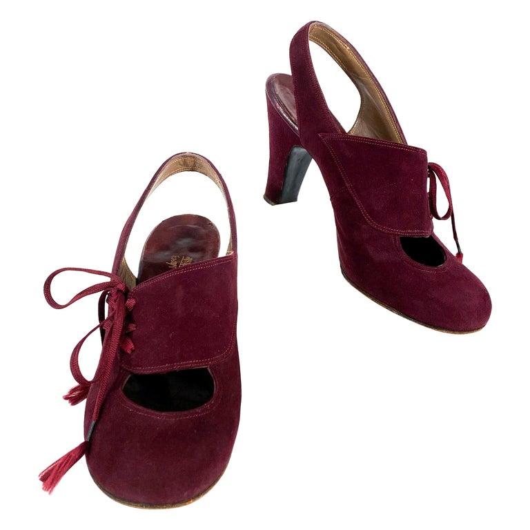 maroon prom heels