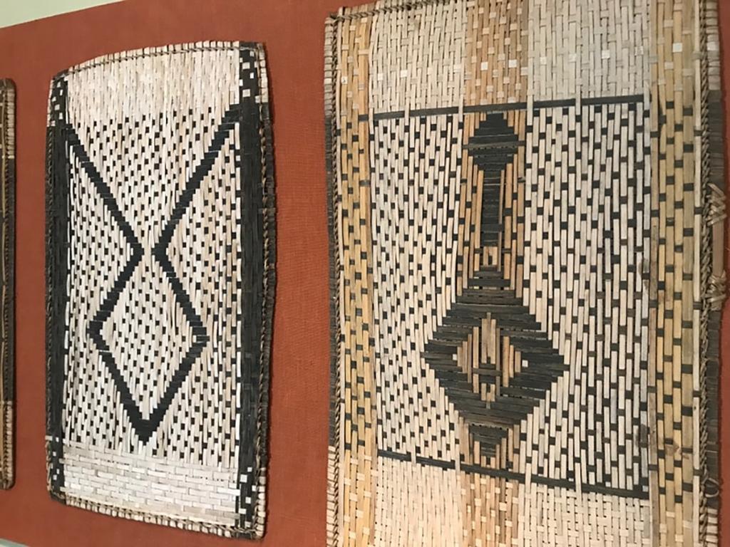 1930's Mbole Woven Bark Fibre Decorative Panels In Good Condition In London, GB