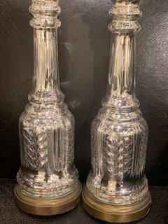 1930’s Mercury Glass Table Lamps