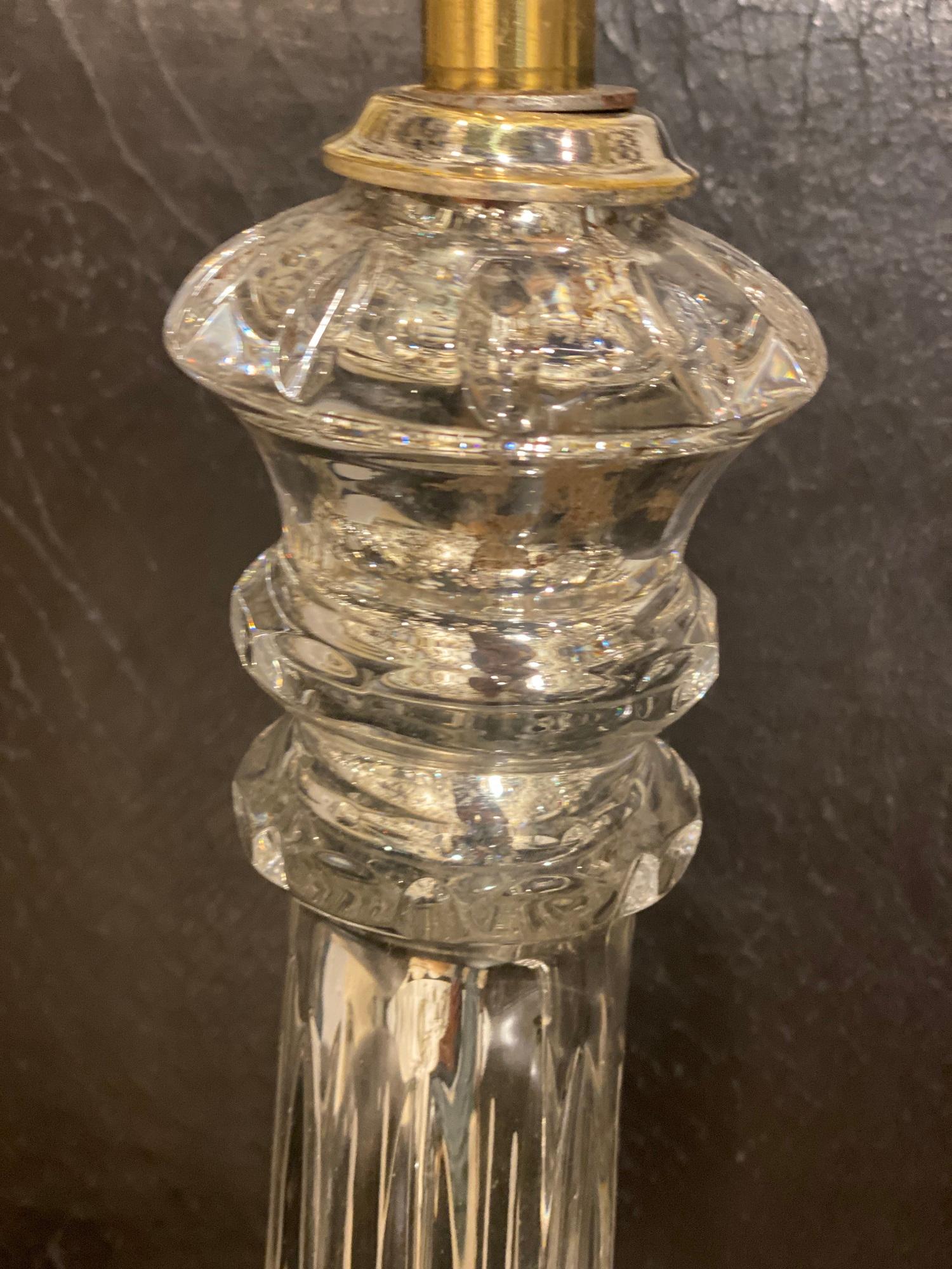 French 1930’s Mercury Glass Table Lamps  For Sale