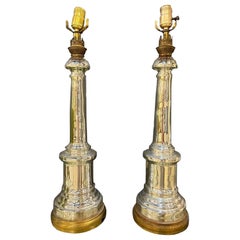 1930
s Mercury Glass Table Lamps