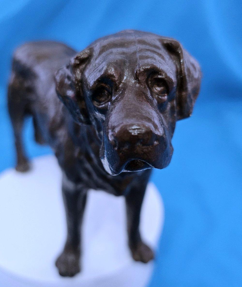 Perro de metal de los años 30, San Bernardo, Tipo Mastín o Tipo Retriever. Sólido. en venta 5