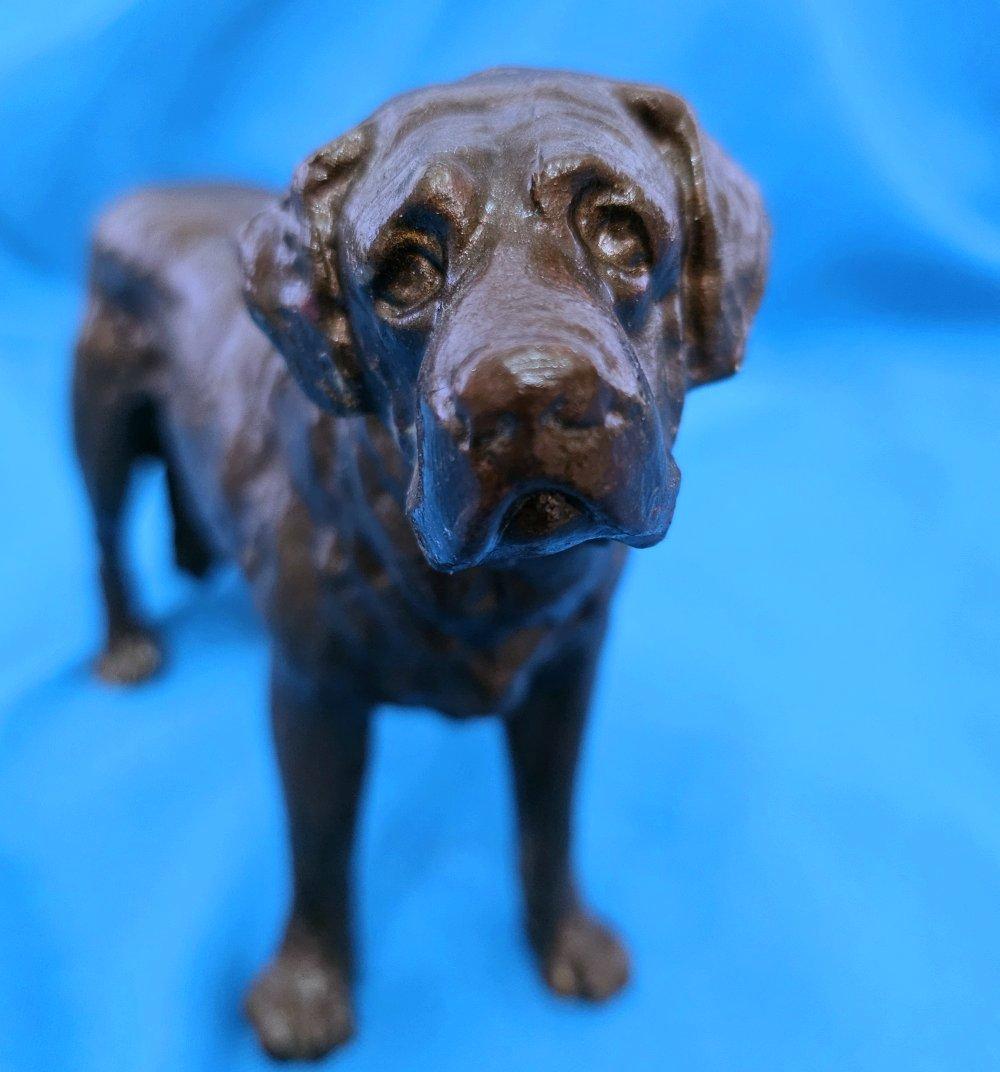 Perro de metal de los años 30, San Bernardo, Tipo Mastín o Tipo Retriever. Sólido. en venta 10