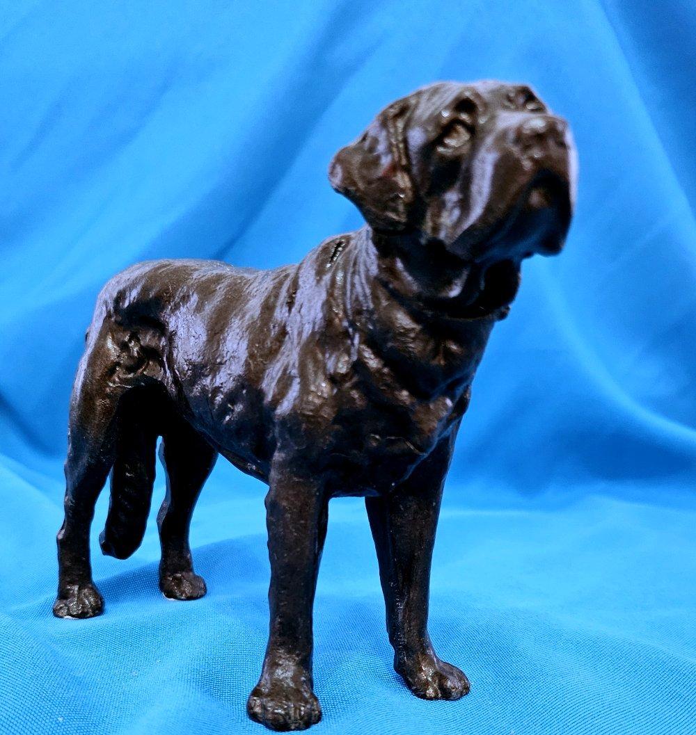 Perro de metal de los años 30, San Bernardo, Tipo Mastín o Tipo Retriever. Sólido. en venta 11
