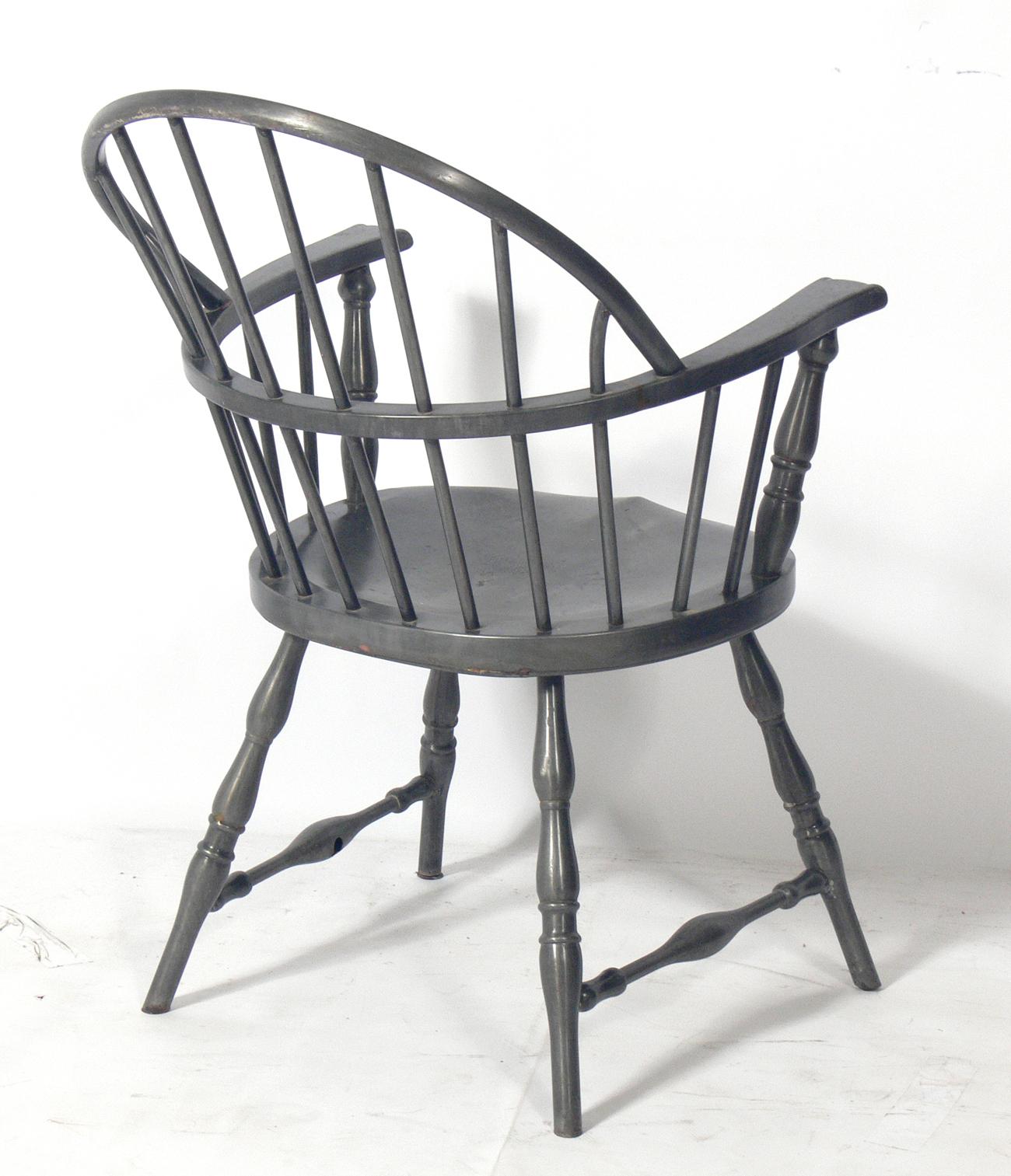 American 1930s Metal Windsor Chair
