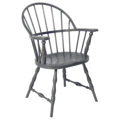 chaise Windsor en métal des années 1930