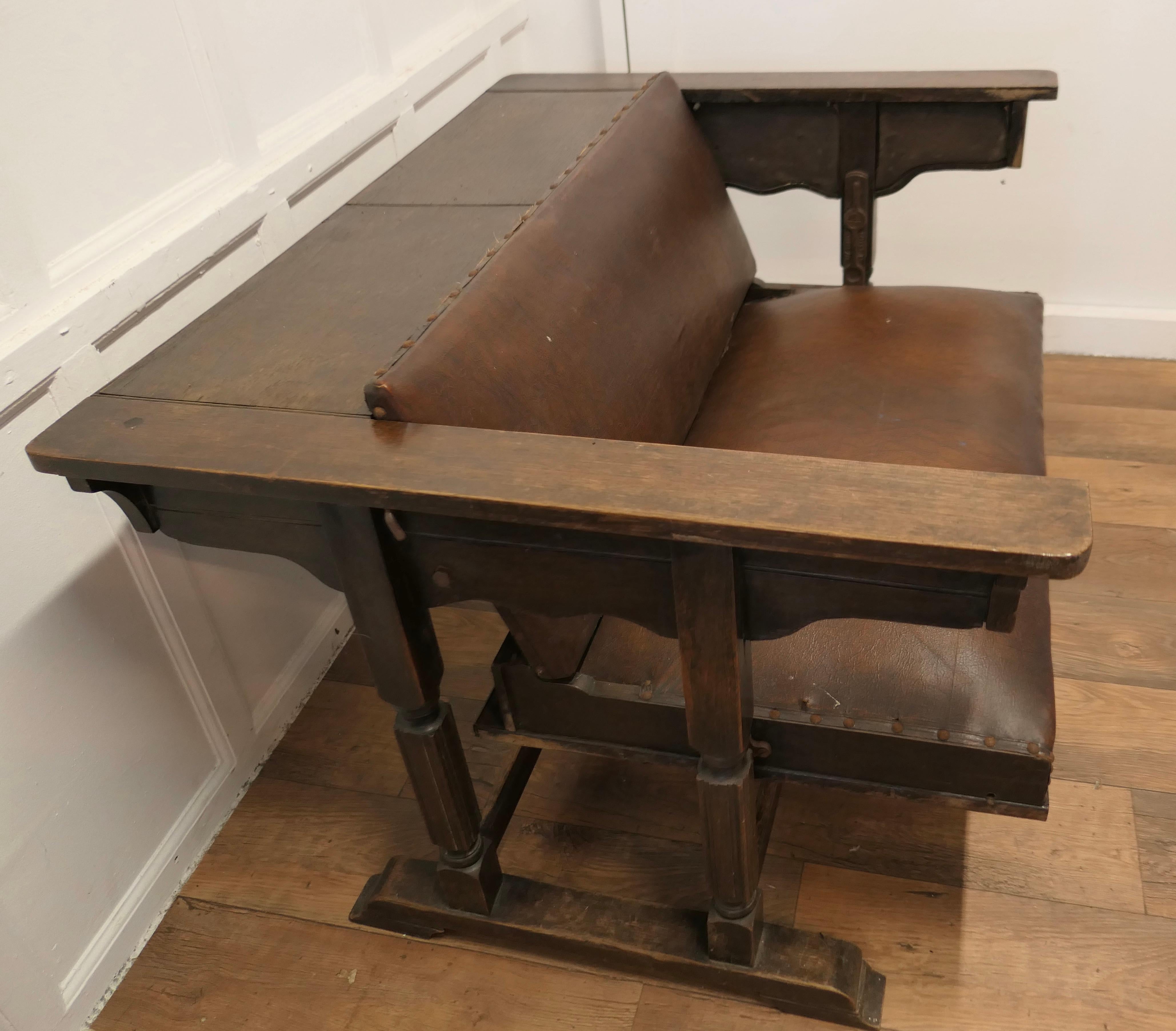 1930er Jahre Metamorphic Settee Table, Eiche und Rexine    (Mitte des 20. Jahrhunderts) im Angebot
