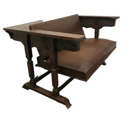 1930er Jahre Metamorphic Settee Table, Eiche und Rexine