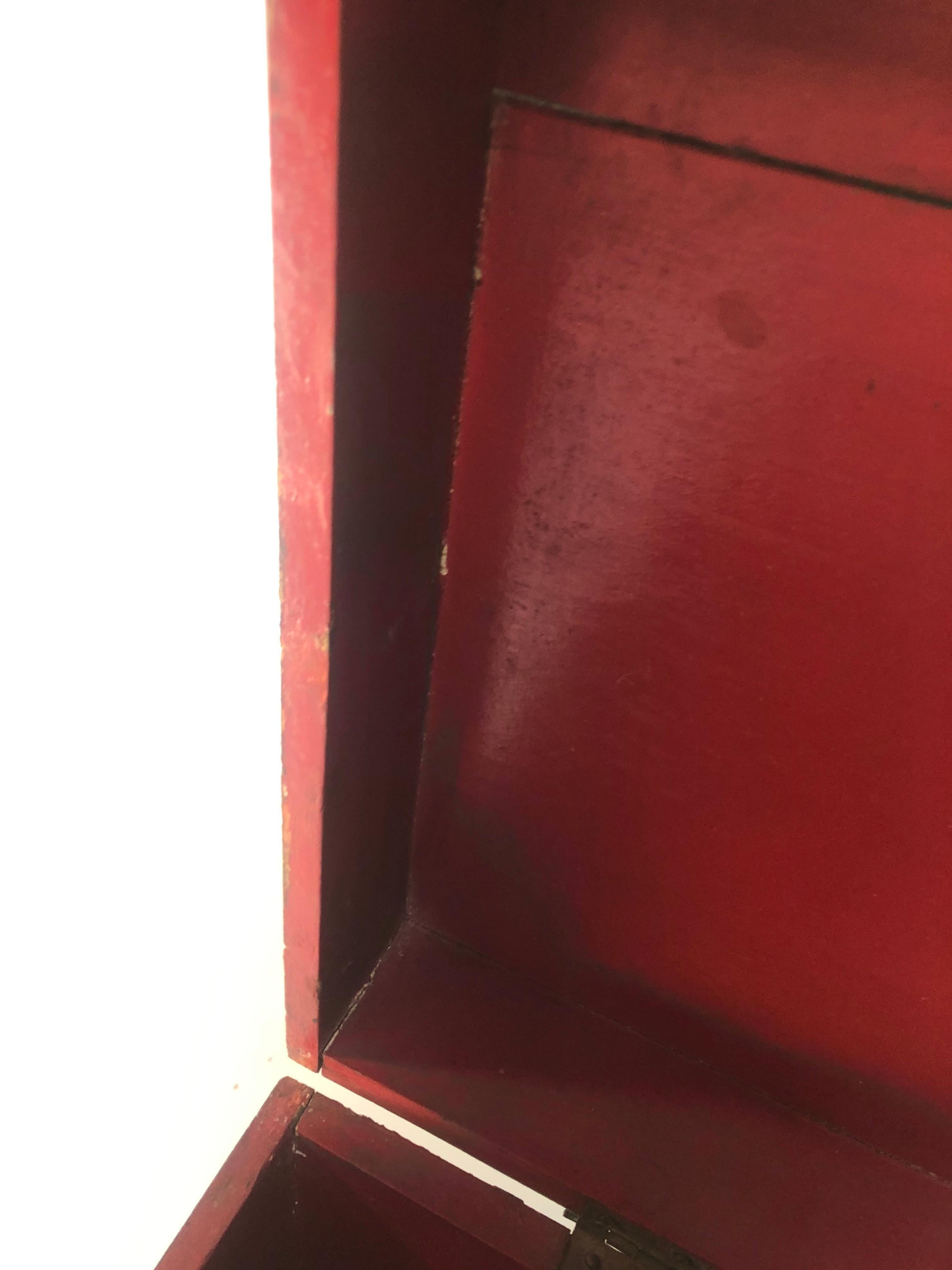 Caja de boda mexicana de los años 30 Pintado a mano en venta