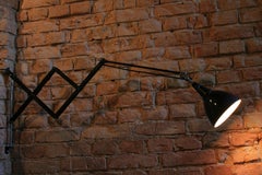 1930s Midgard Scissor Lamp, Model 110 Designed by Curt Fischer
