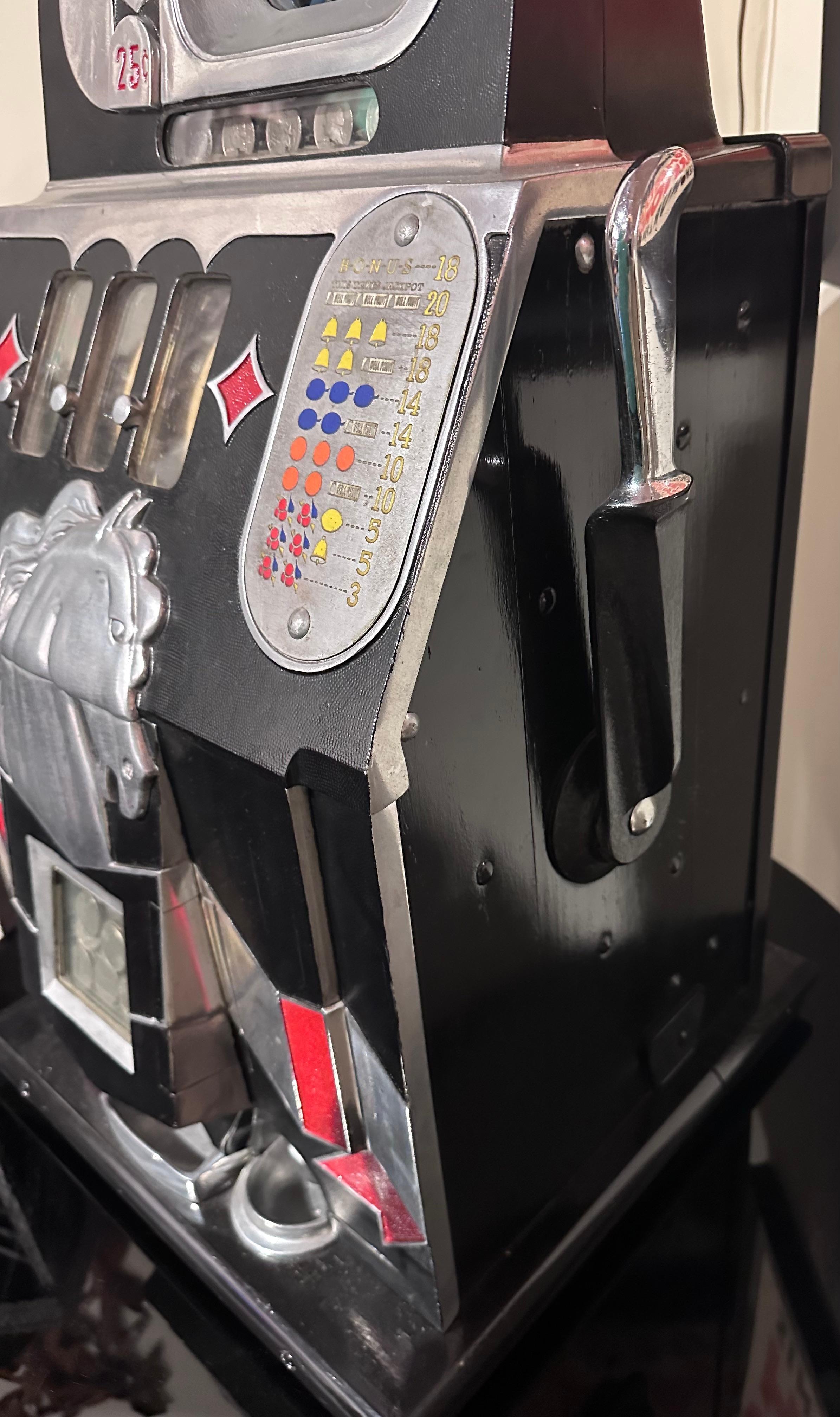 1930’s Mills Novelty Horsehead Bonus Slot Machine 1