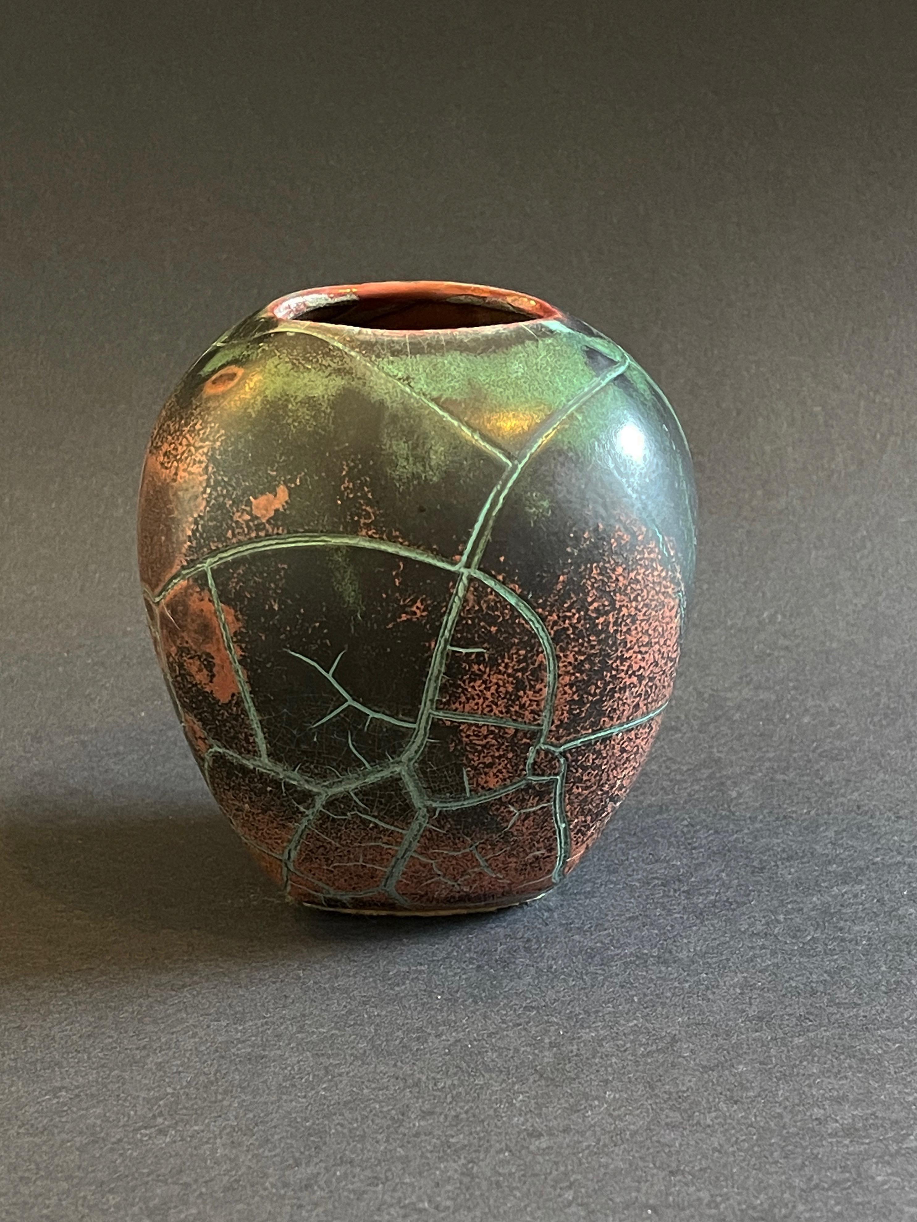 Mid-Century Modern 1930s Modern Chinese Vibe, Reduction Glaze by Paul Dresler, Grootenburg, Germany For Sale