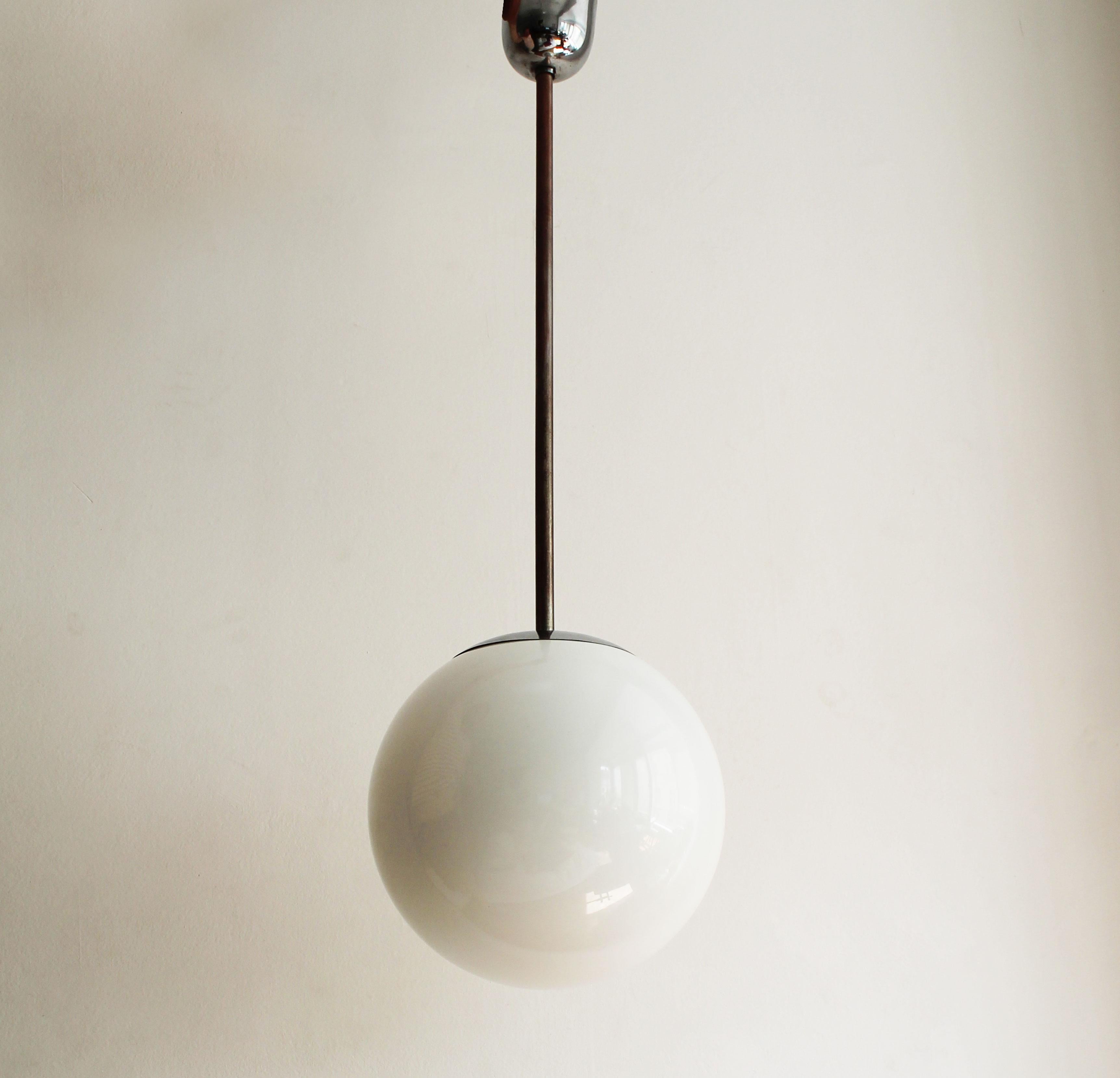 Bauhaus 1930's Modernist Ceiling Lamp by Franta Anyz Co. For Sale