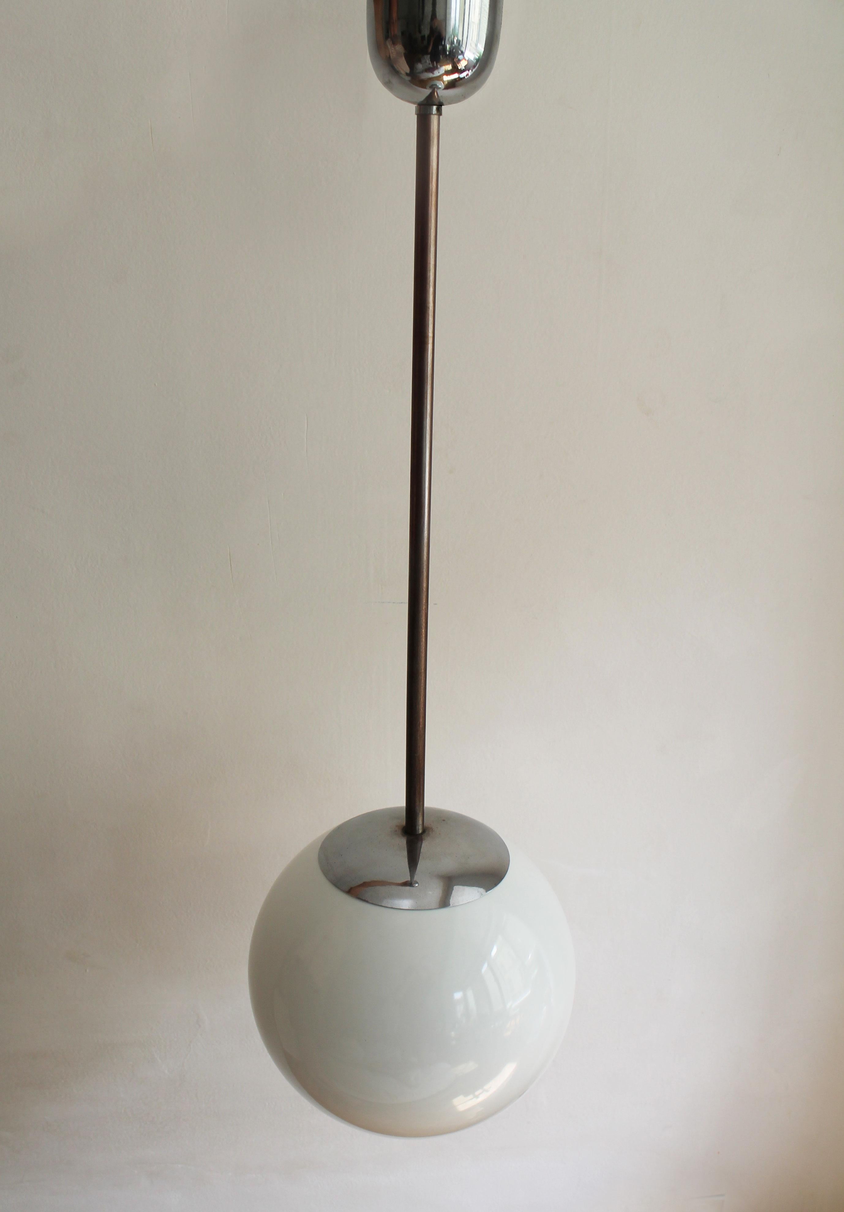 Polychromed 1930's Modernist Ceiling Lamp by Franta Anyz Co. For Sale