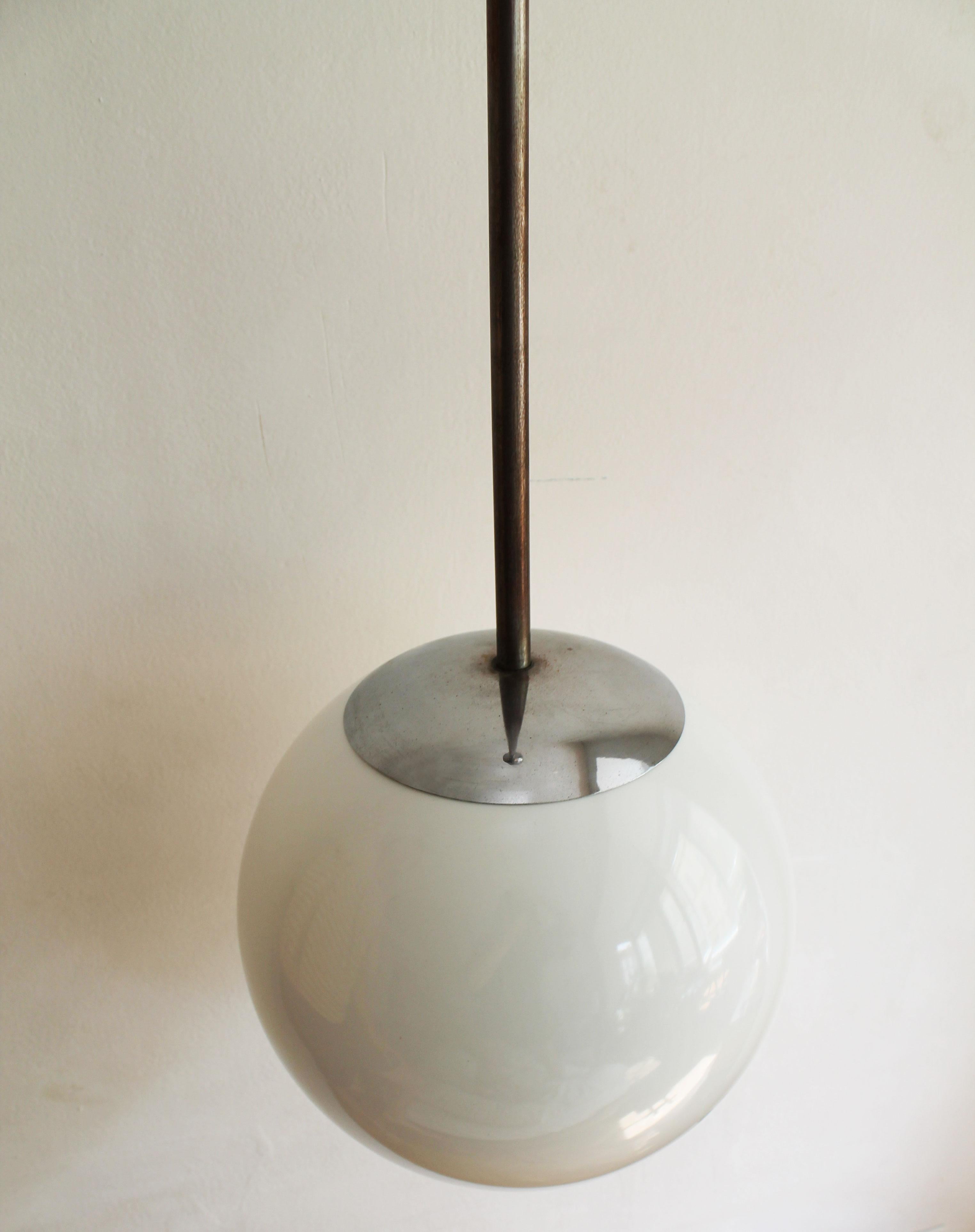 1930's Modernist Ceiling Lamp by Franta Anyz Co. In Good Condition For Sale In Brno, CZ