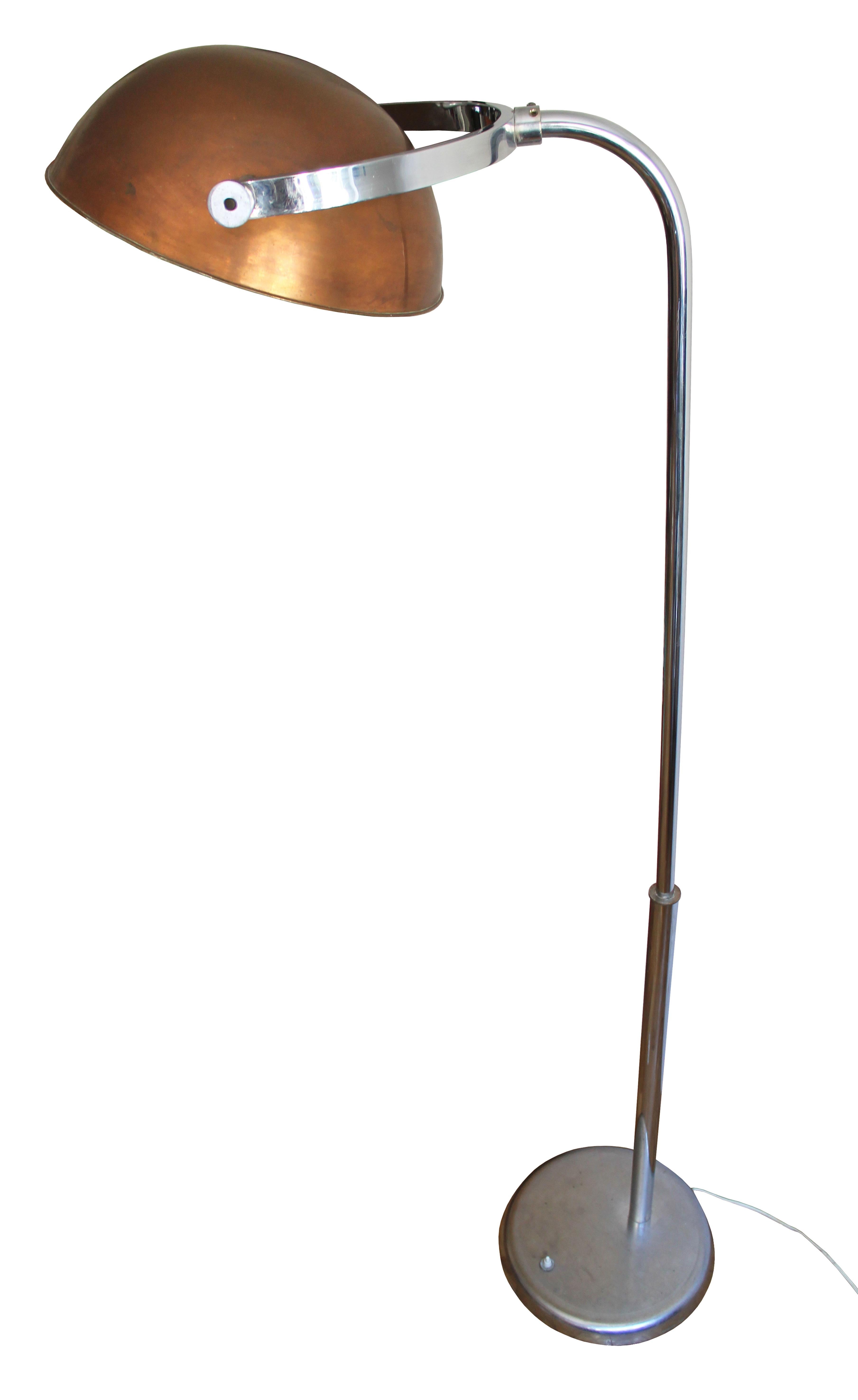 Czech 1930's Modernist Dentist Floor Lamp For Sale