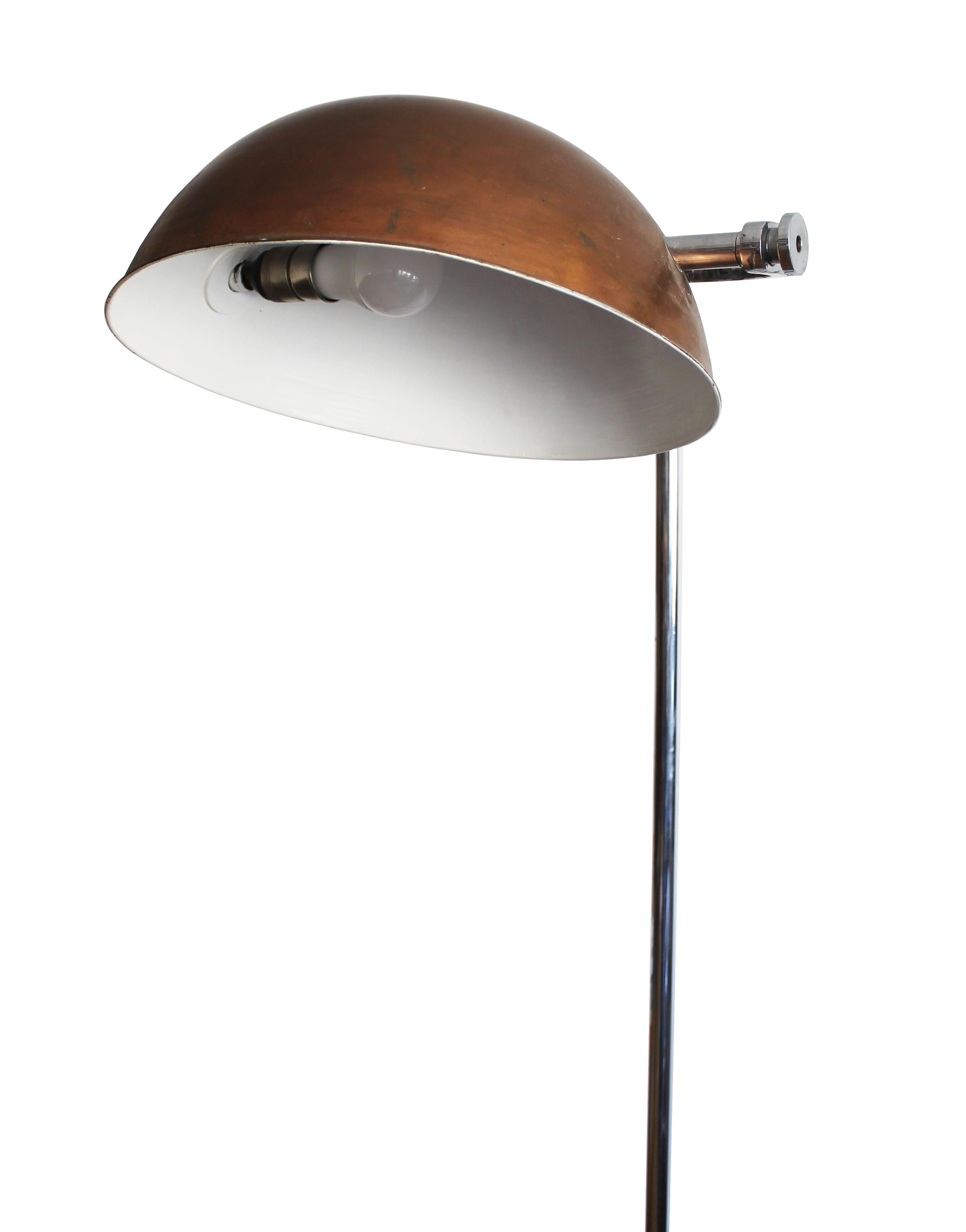 1930's Modernist Dentist Floor Lamp In Good Condition For Sale In Brno, CZ