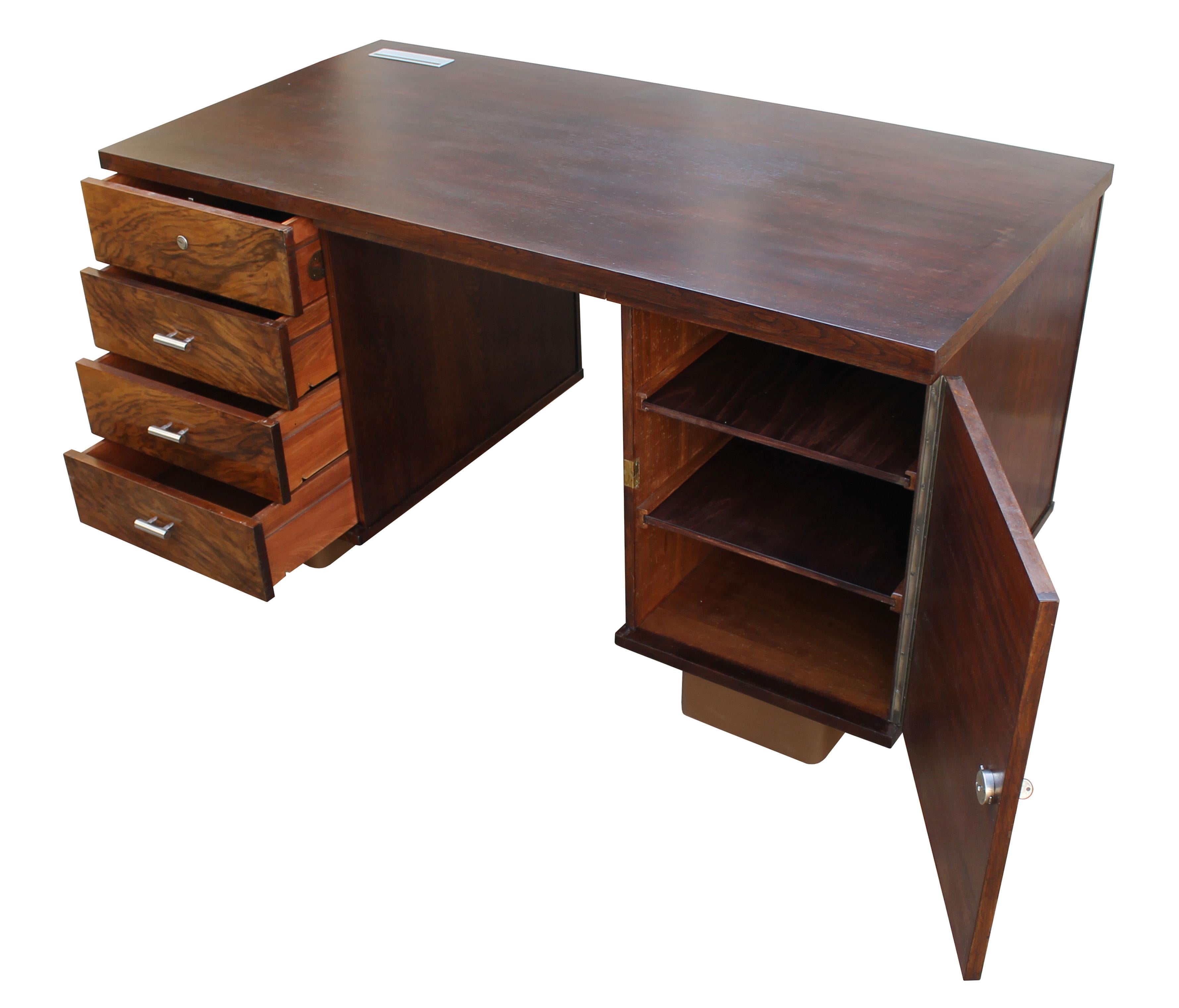 Mid-20th Century 1930's Modernist Desk by Jindrich Halabala for UP Brno For Sale
