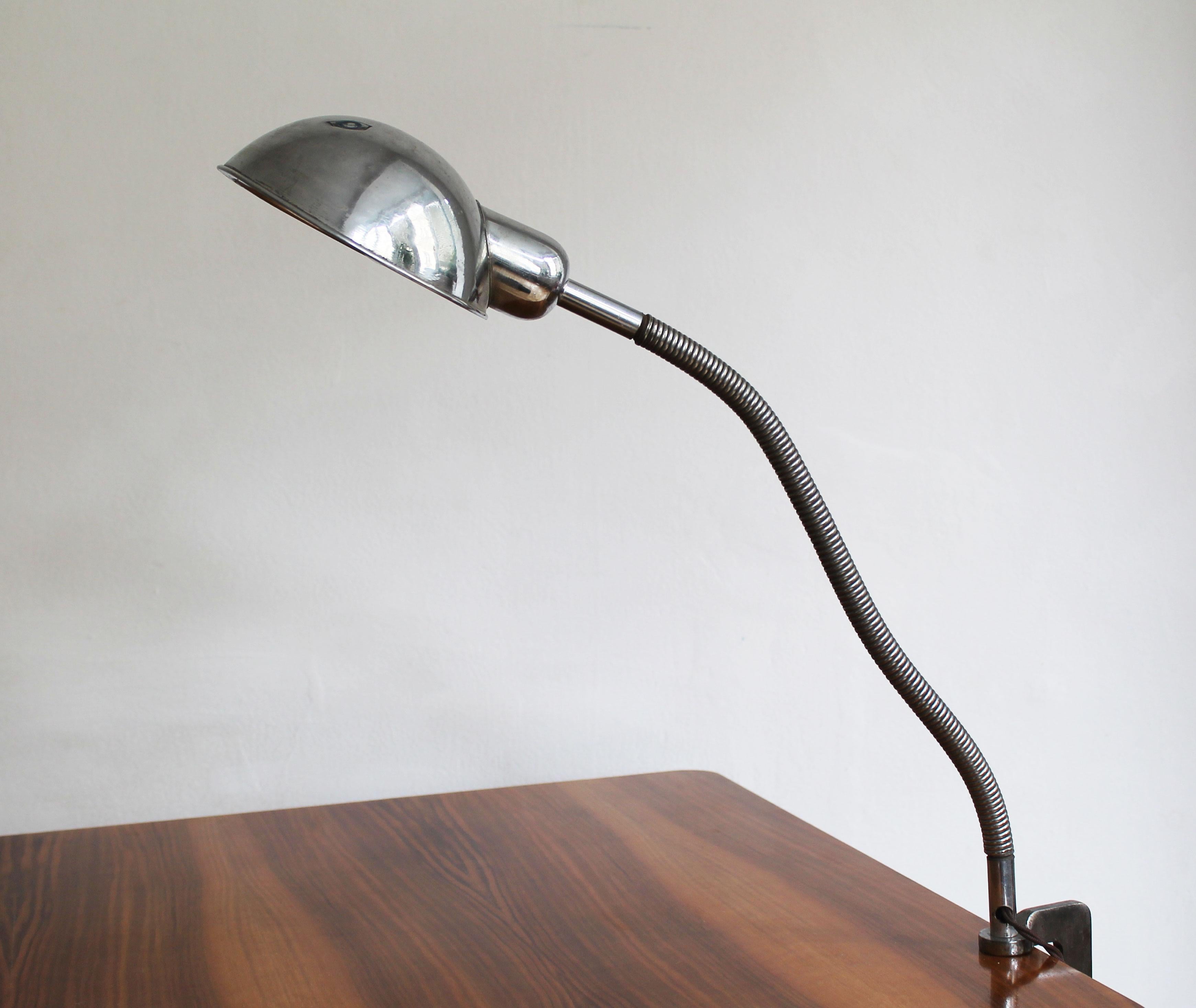 Bauhaus 1930's Modernist Desk Lamp For Sale