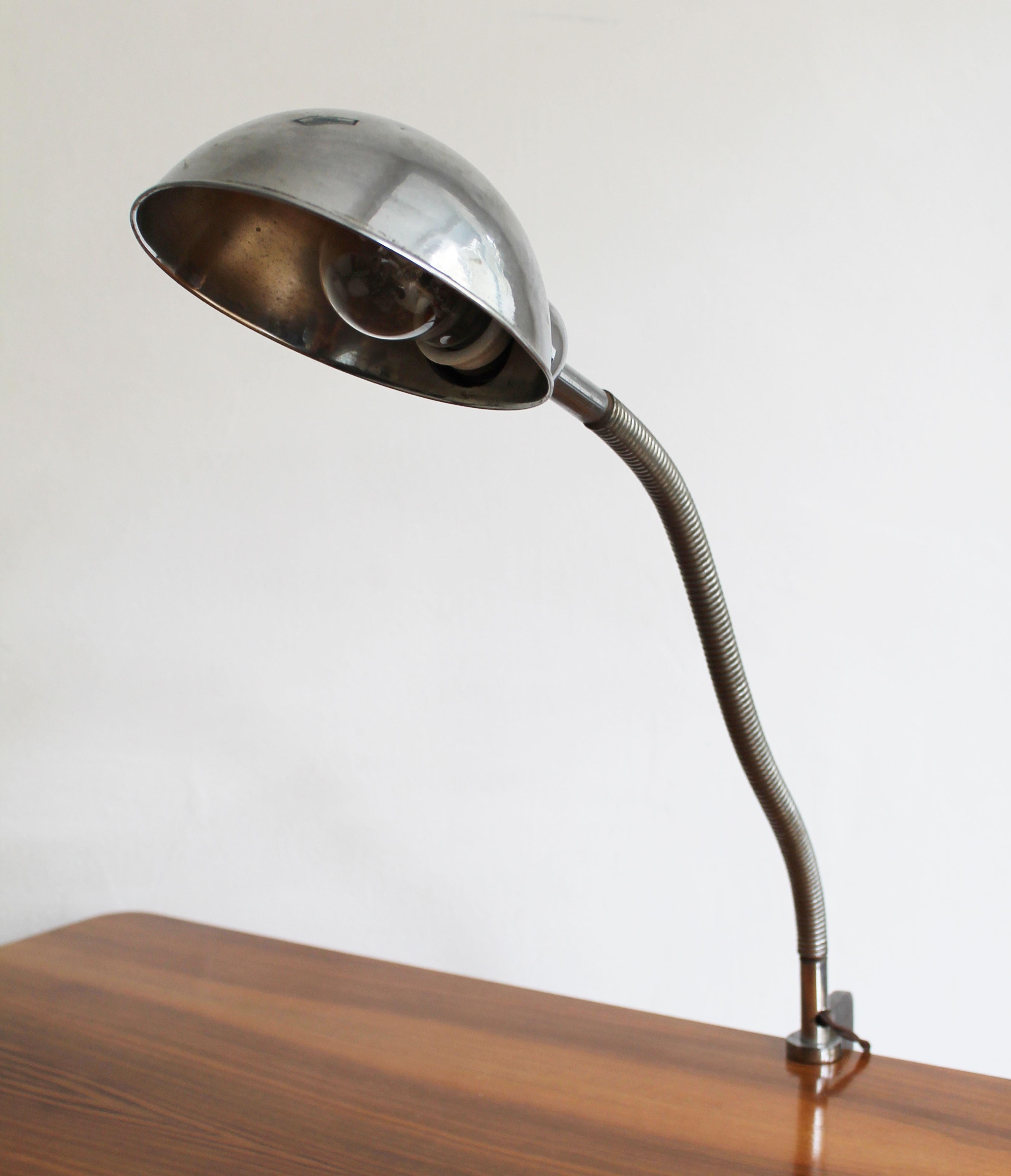 Mid-20th Century 1930's Modernist Desk Lamp For Sale