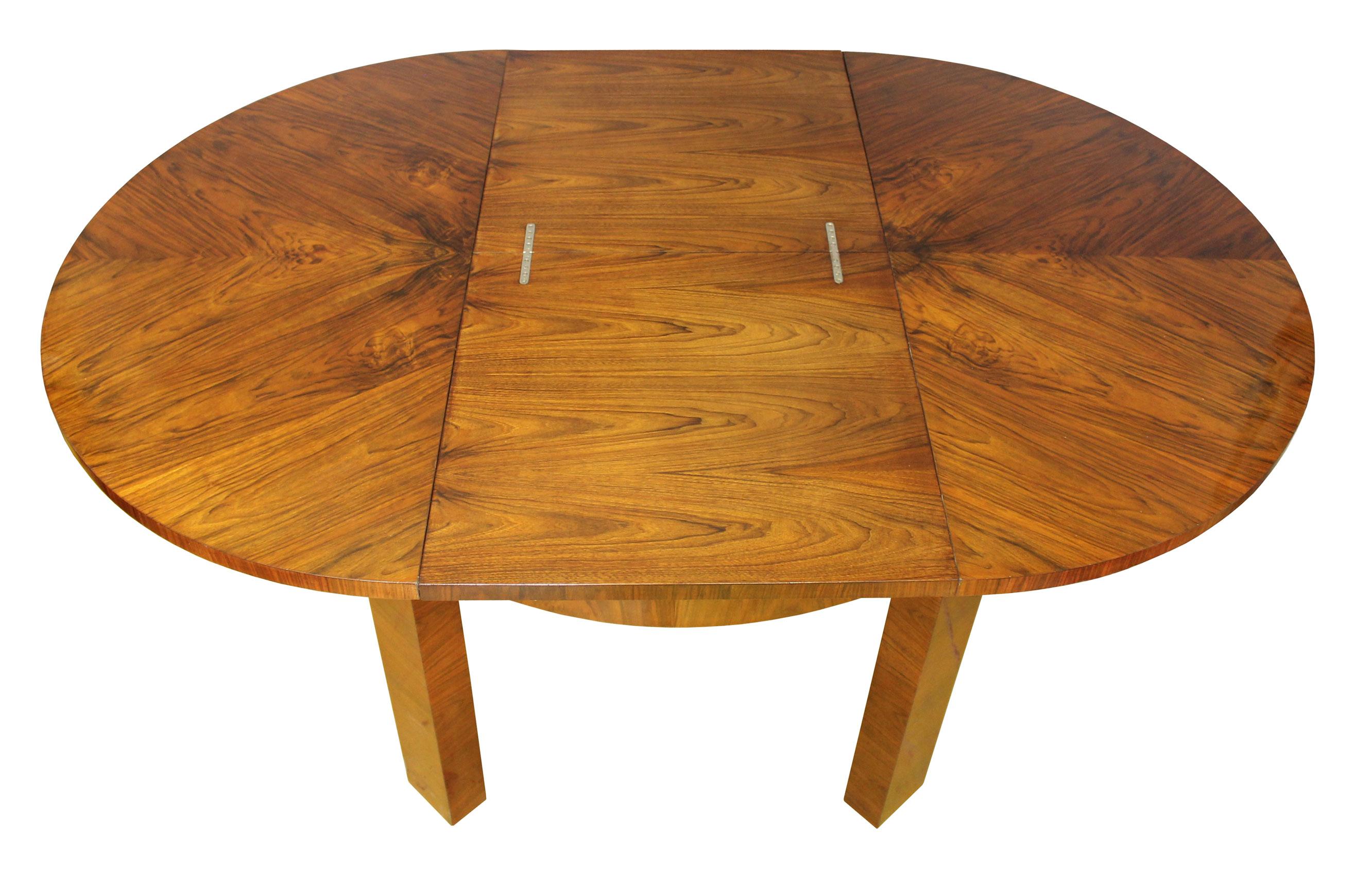 Mid-20th Century 1930s Modernist Extendable Dining Table For Sale