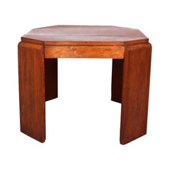 Mesa de centro octogonal modernista de los años 30