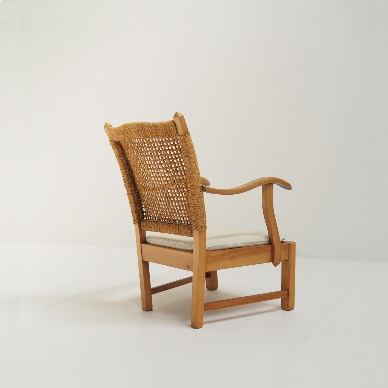 Dutch 1930s Modernist Rope Chair attr. to Bas Van Pelt, The Netherlands