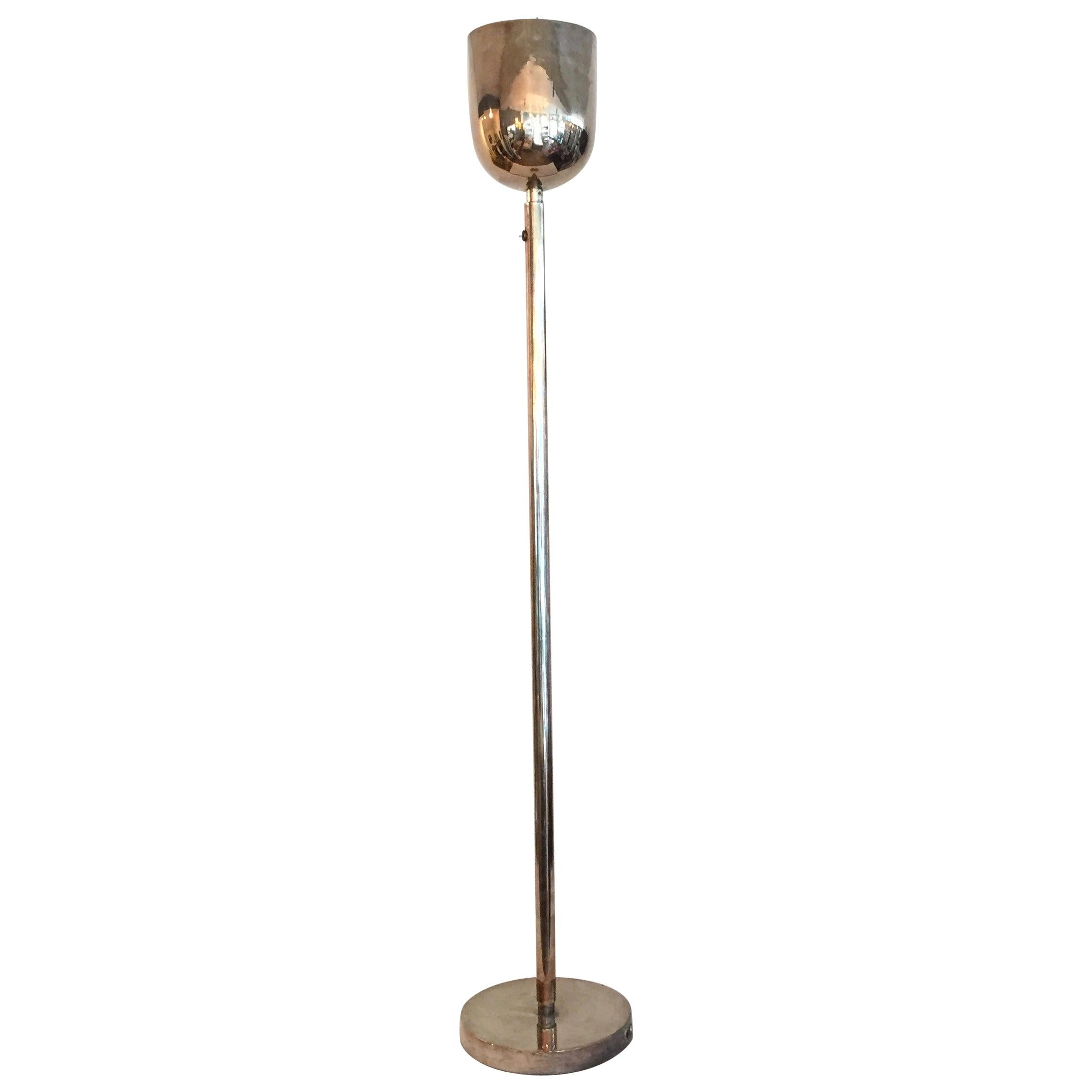 silver uplighter floor lamp