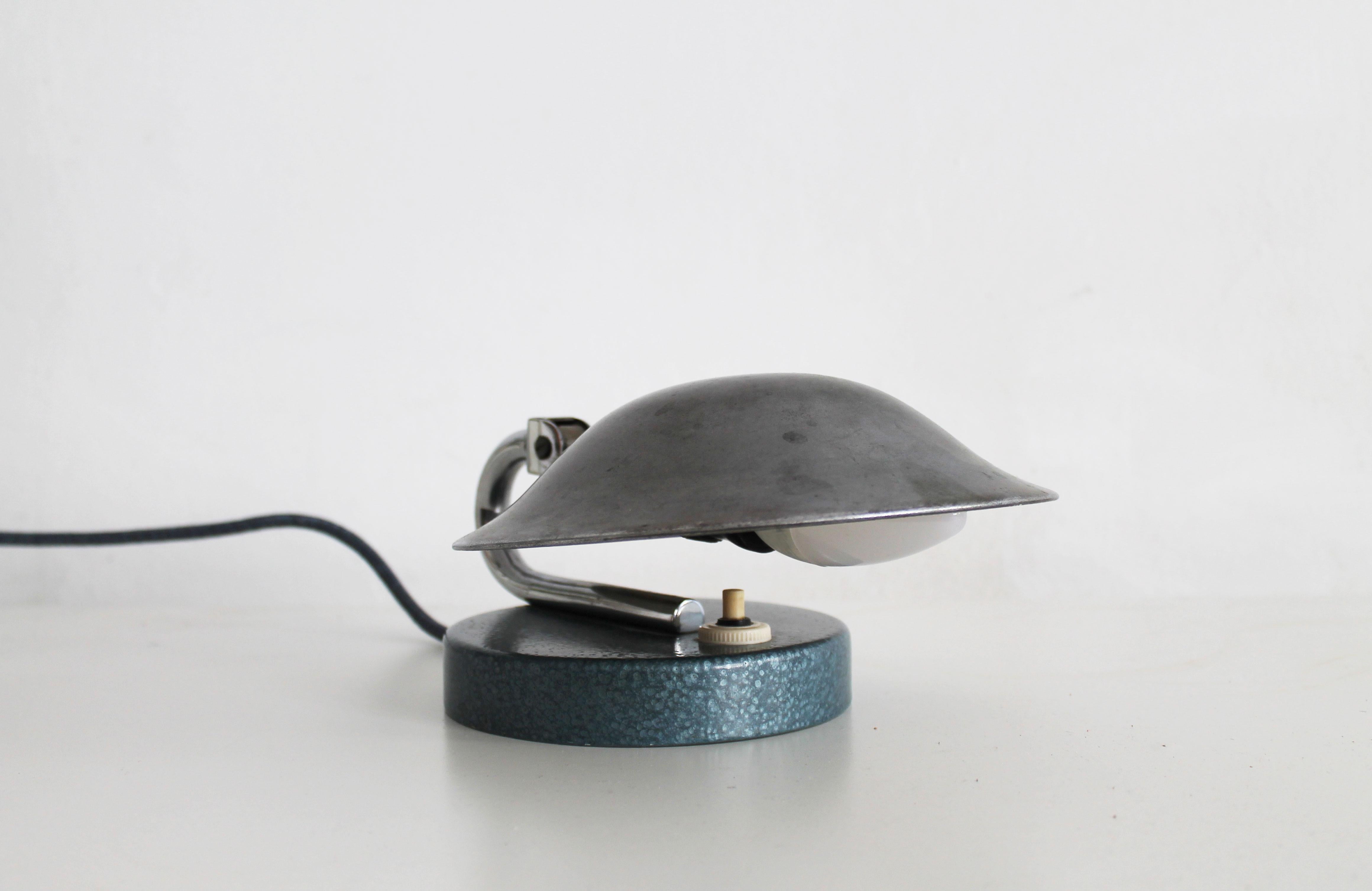 Metal 1930's Modernist Table Lamp Type 3530 by Carl Jucker for Napako For Sale