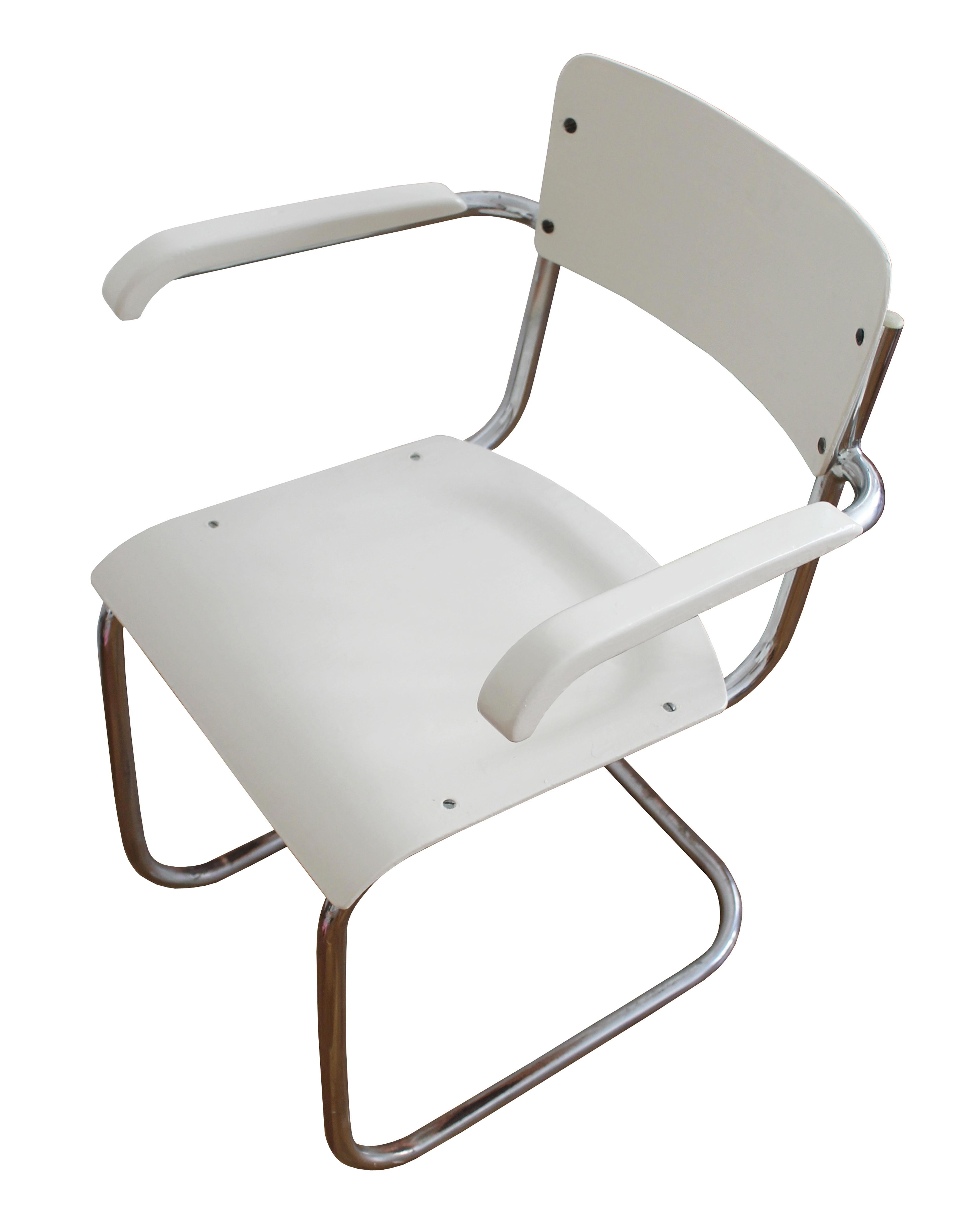 20th Century 1930's Modernist Tubular Chair