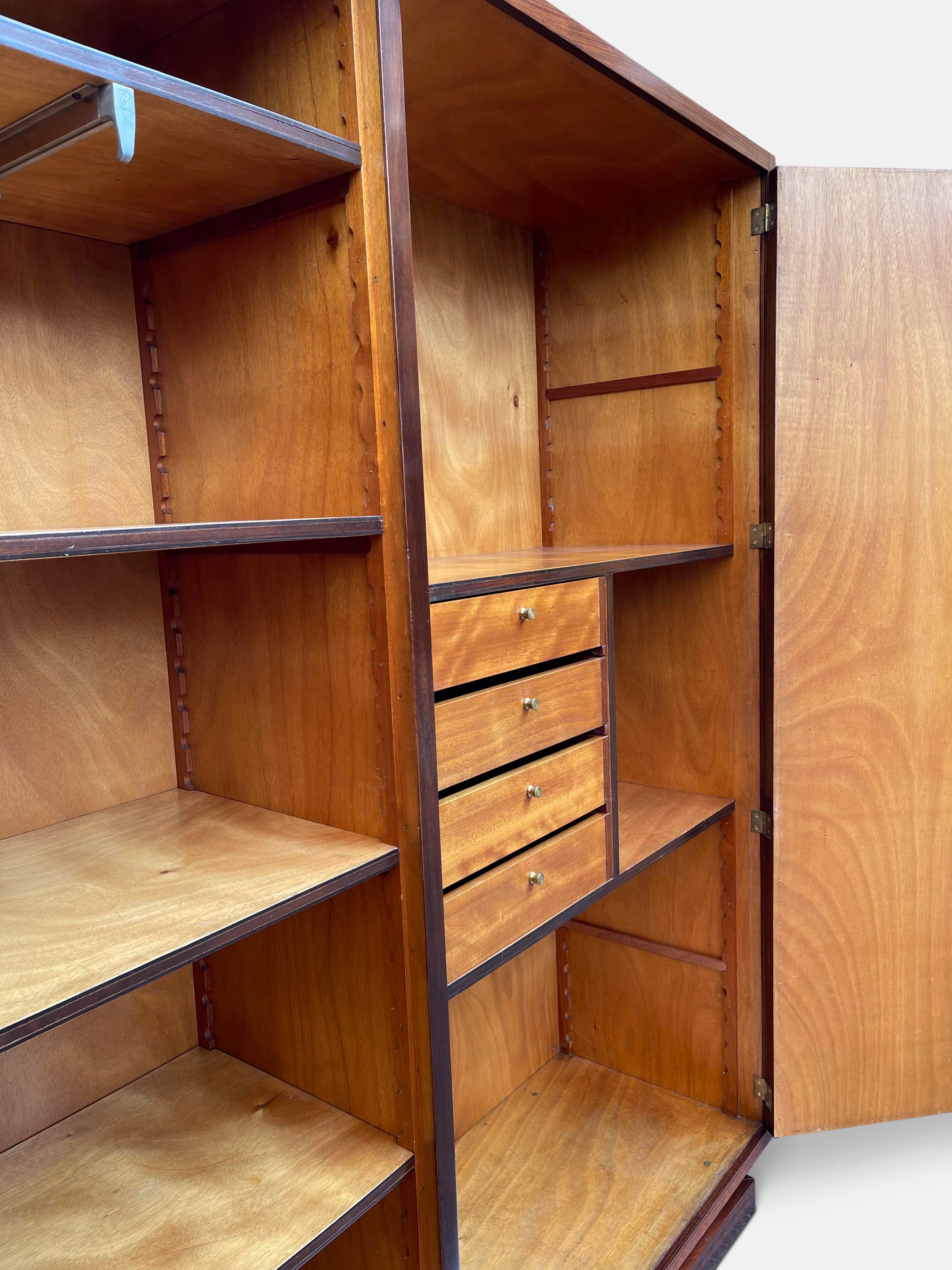1930s Modernist Wardrobe by André Sornay, Stamped and Documented For Sale 2
