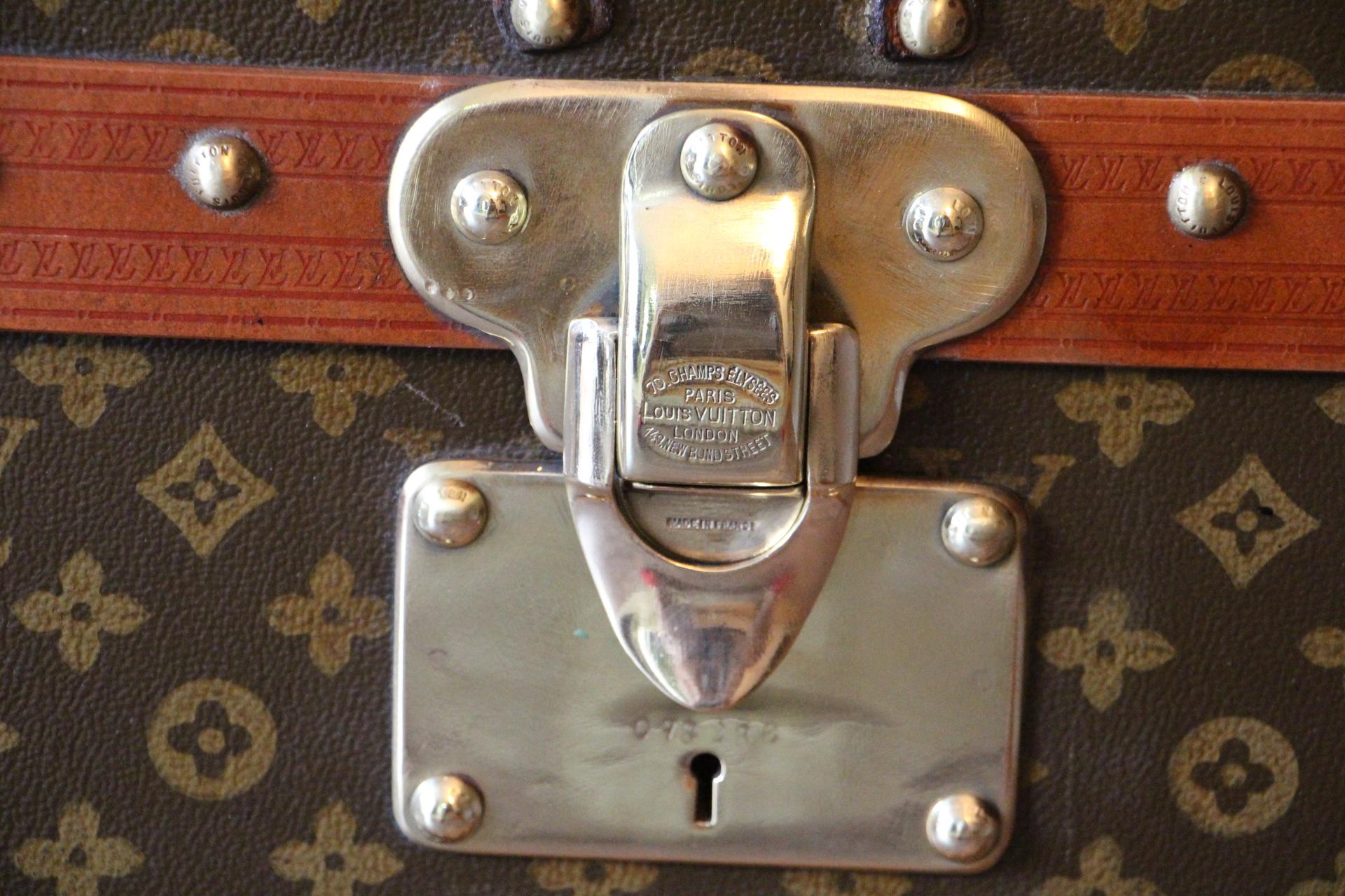 Brass 1930s Monogram Louis Vuitton Trunk