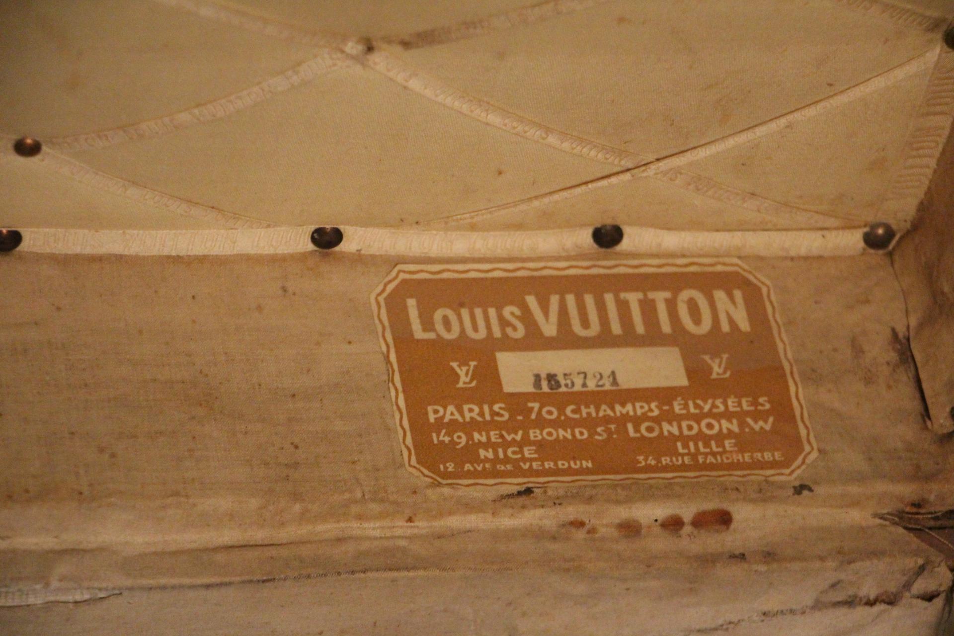 1930s Monogram Louis Vuitton Trunk, Louis Vuitton Steamer Trunk, Louis Vuitton 6