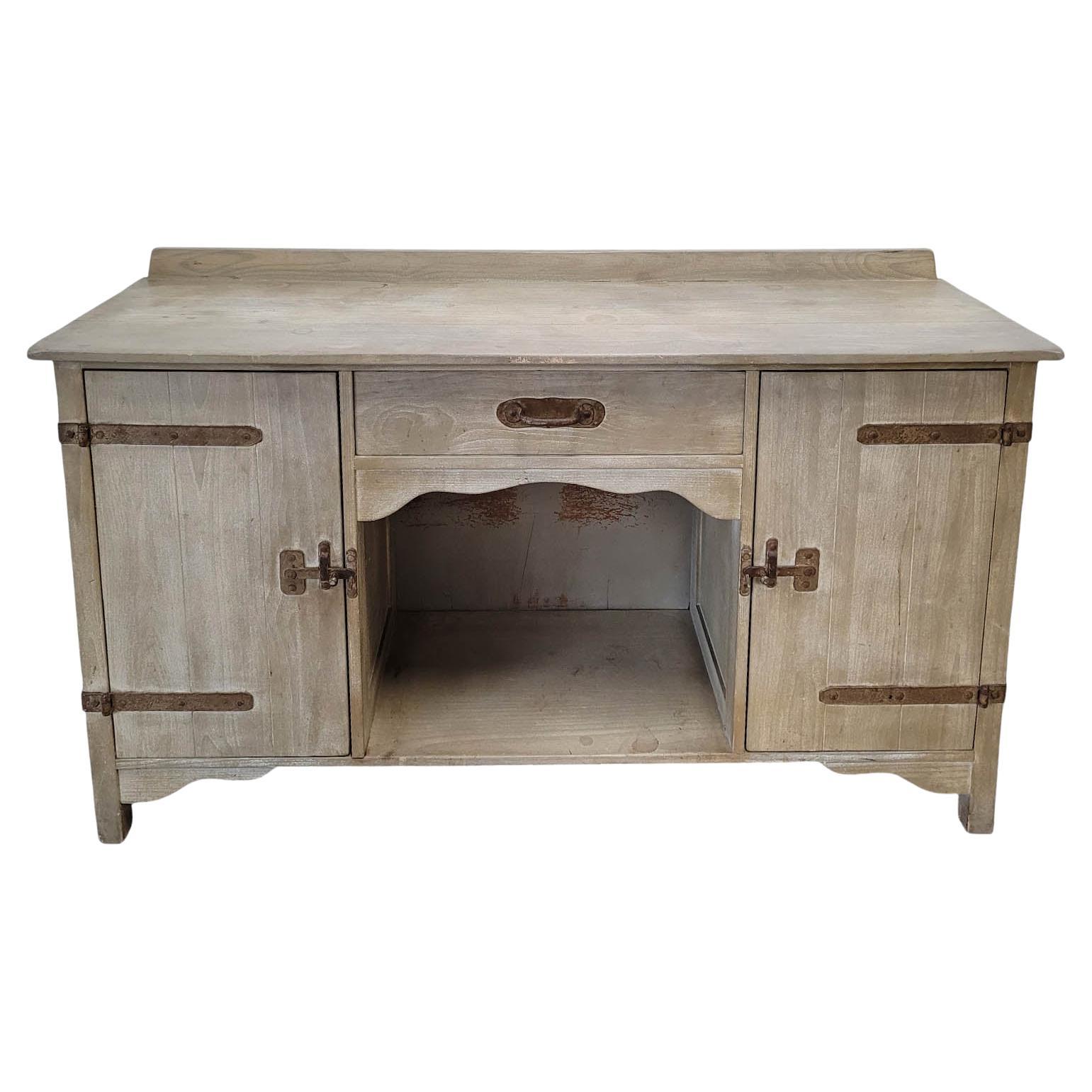 1930s Monterey Credenza in Straw Ivory