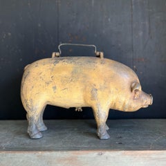 1930s Moorman Farm Feeds Cast Iron Anatomical Pig Salesman Sample Figure