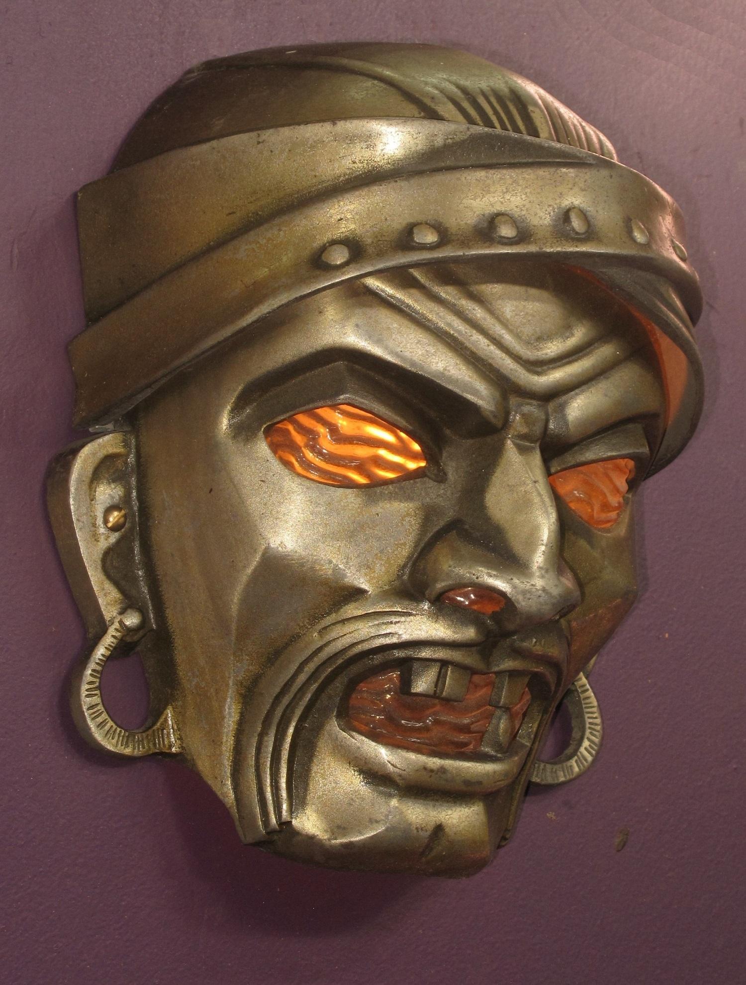 American 1930s Movie Theater Lobby Pirate Sconce