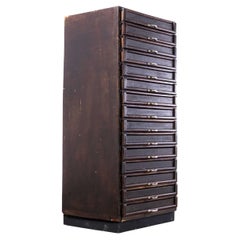 Used 1930's Multi Drawer Collectors Bank Of Drawers - Fifteen Drawers