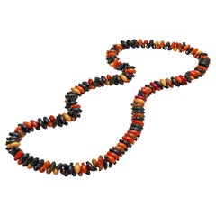 Collana in bachelite multicolore degli anni
30