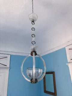 1930s Murano glass chandelier by Barovier&Toso