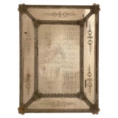 1930s Murano Glass Wall Mirror