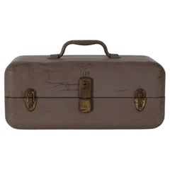 1930's "My Buddy" Metall Tackle oder Werkzeugkasten mit Stacking Trays von Falls City