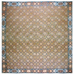 Tappeto Dhurrie in cotone indiano del 1930 ( 15' x 15'7" - 457 - 475 )