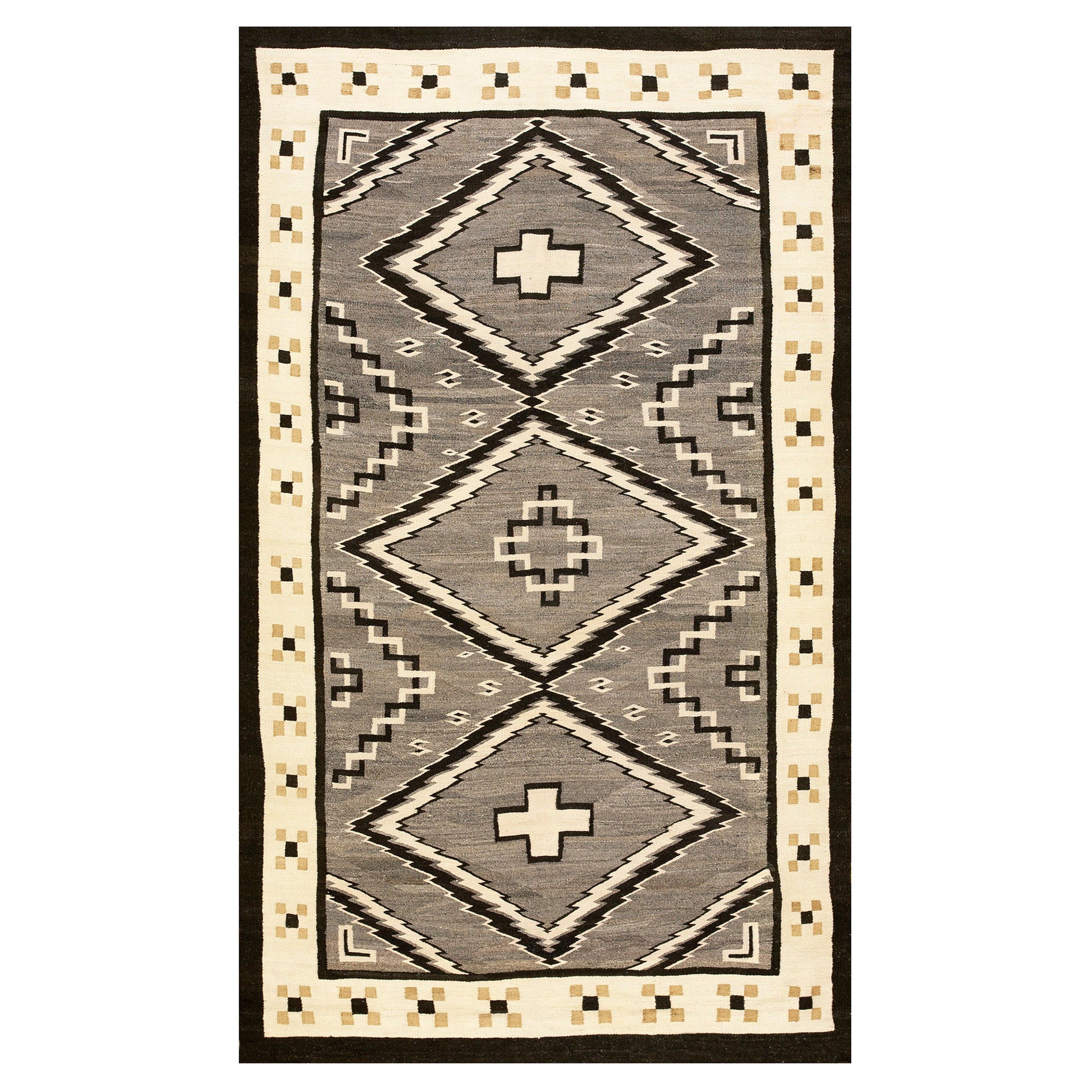 Tappeto Navajo americano del 1930 ( 4'8'' x 7'9'' - 142 x 236 )