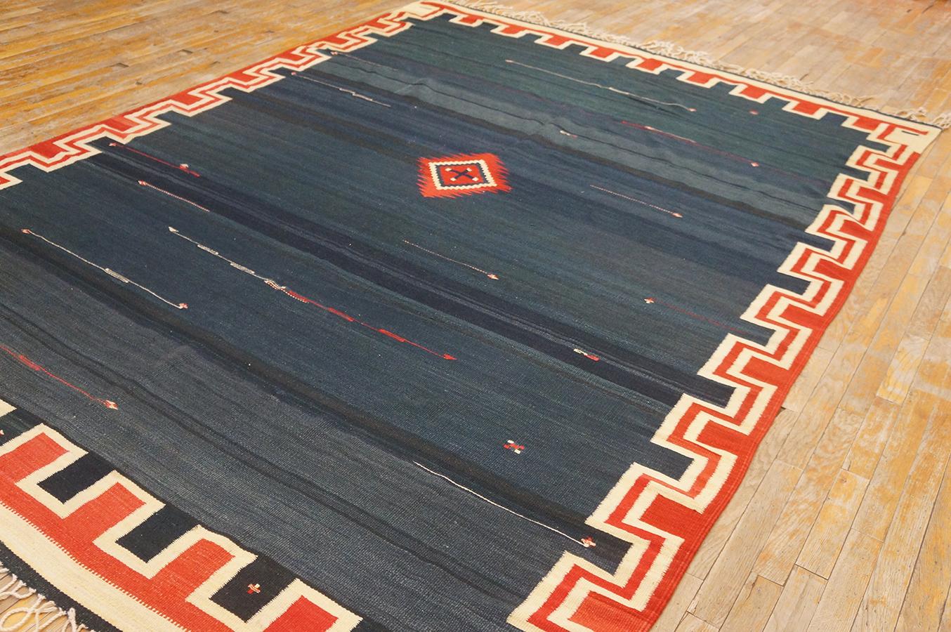 Early 20th Century 1930s Navajo - Rio Grande Carpet ( 7'8