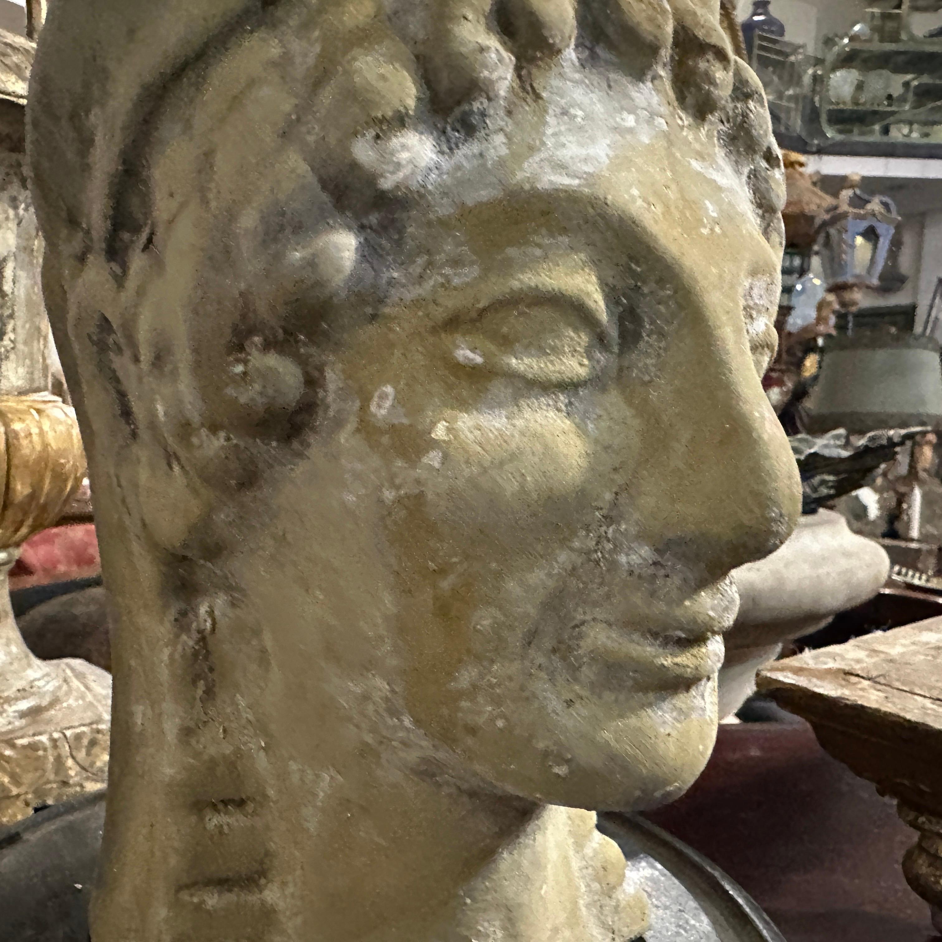 Busto di Apollo in terracotta siciliana Neo Craft degli anni '30, realizzato a mano in vendita 4