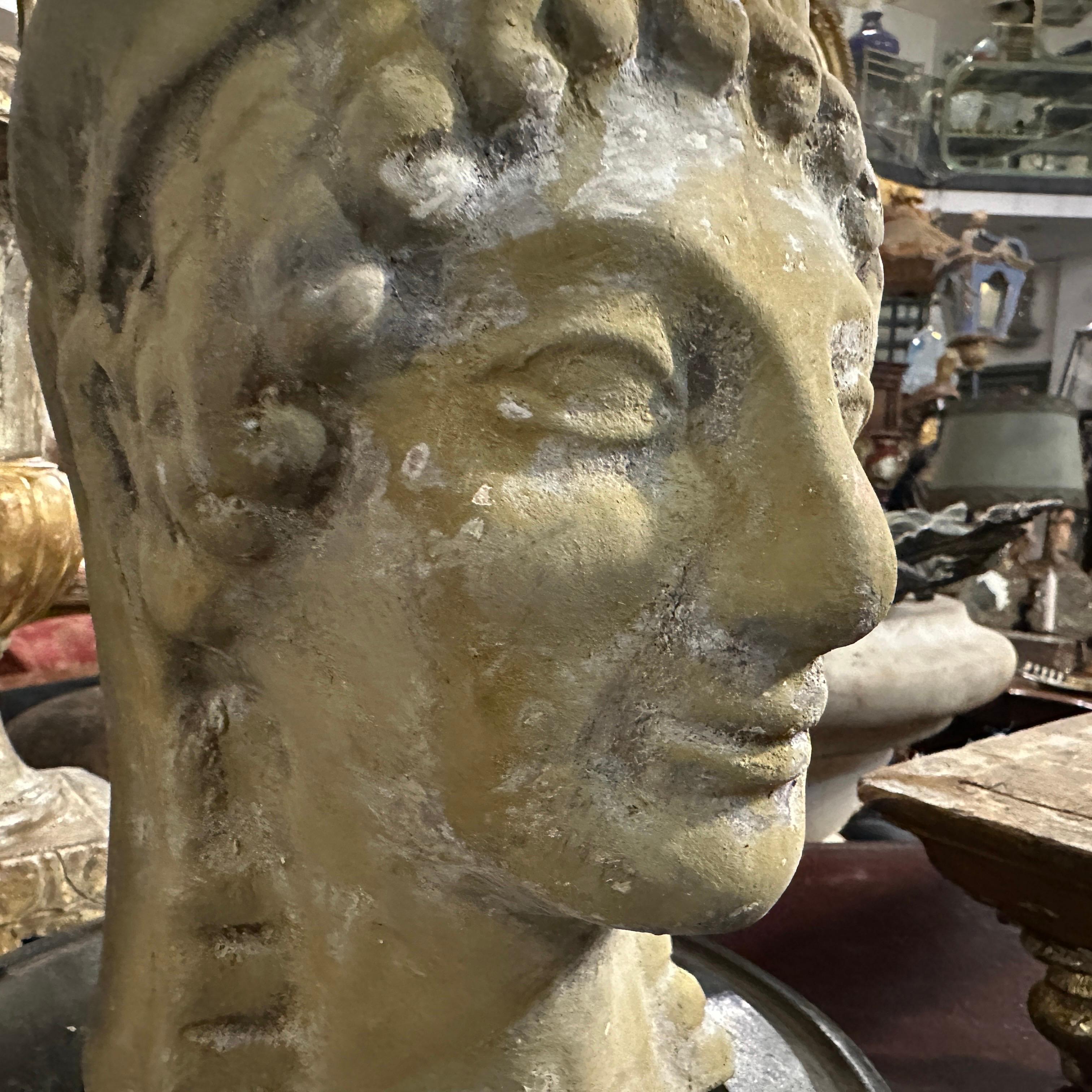 Busto di Apollo in terracotta siciliana Neo Craft degli anni '30, realizzato a mano in vendita 6
