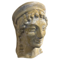 1930er Jahre Neo Classical Hand-Crafted Terracotta sizilianischen Büste von Apollo