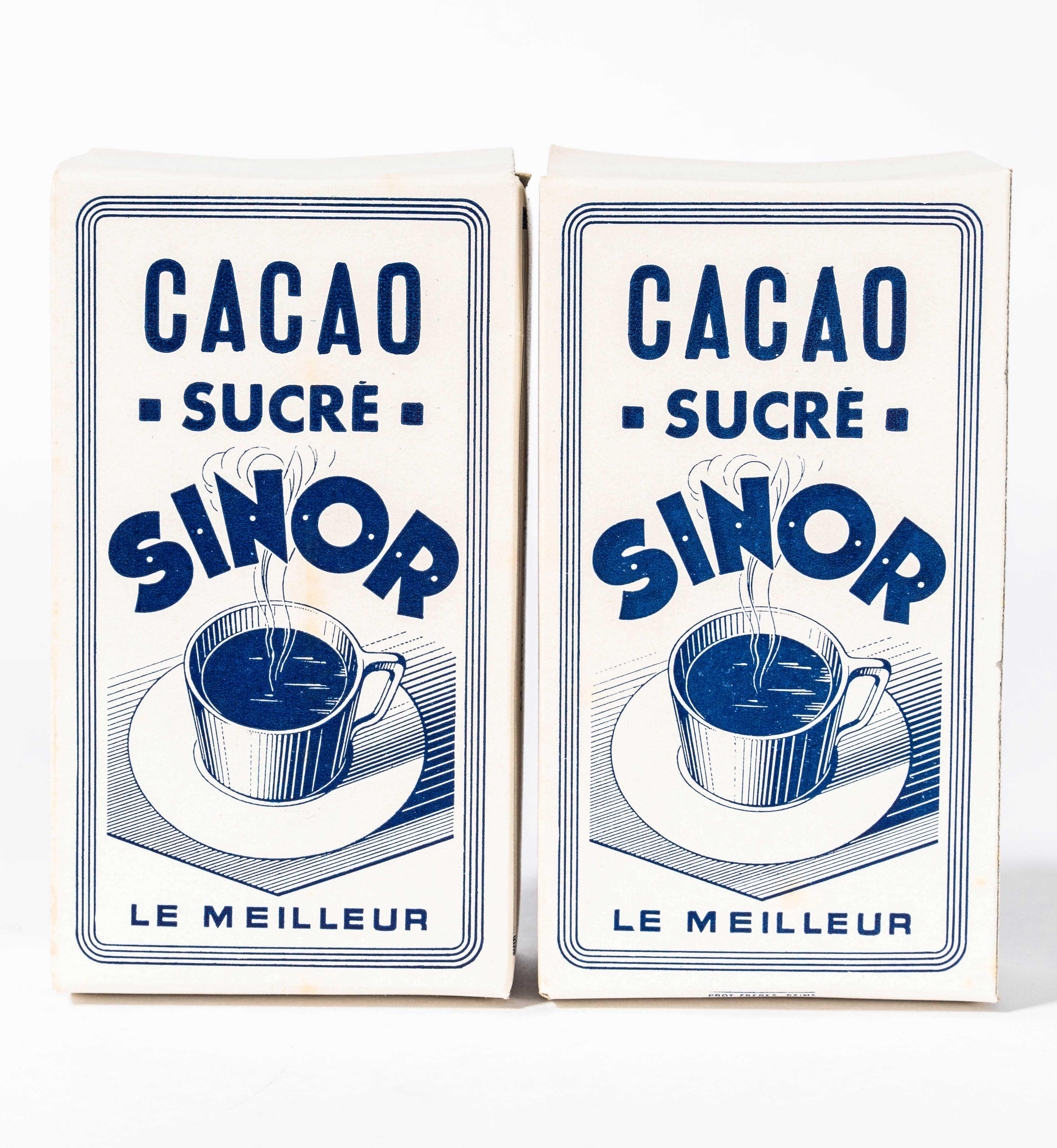 Caja de Cacao Sinor de 1930 - Paquete de seis Papel en venta