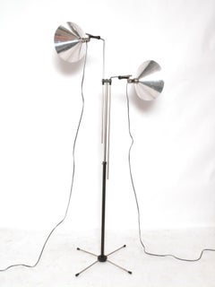 1930s Nickel Kodak Articulated Floor Lamp Art Deco Machine Age Style